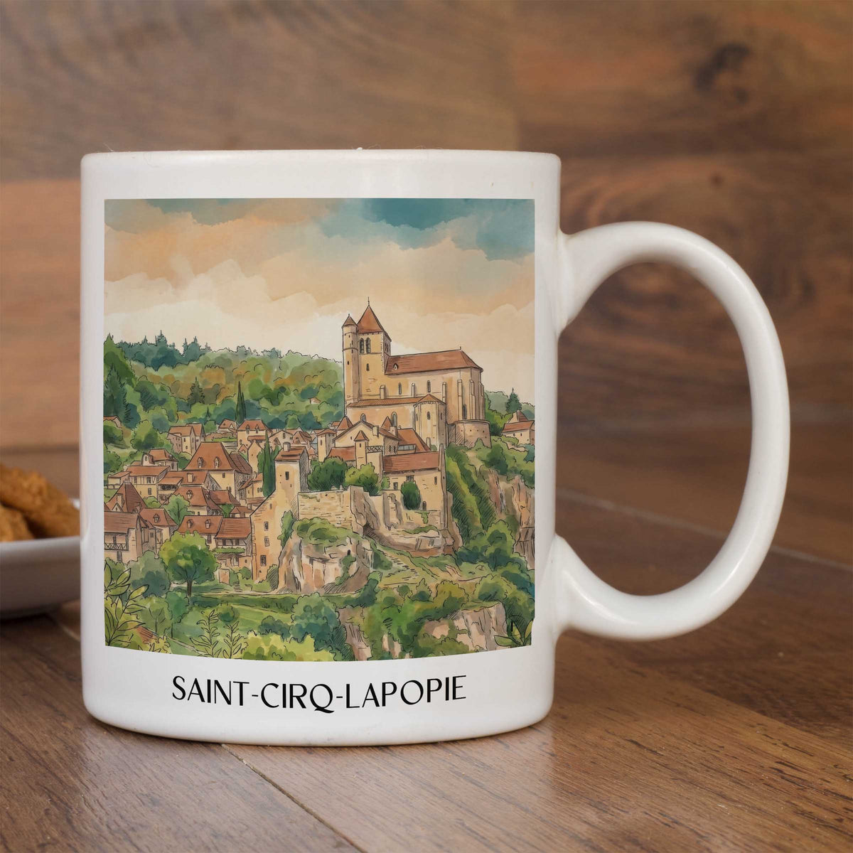 saint-cirq-lapopie-vallée-du-lot-frankreich-kaffeebecher-aquarell