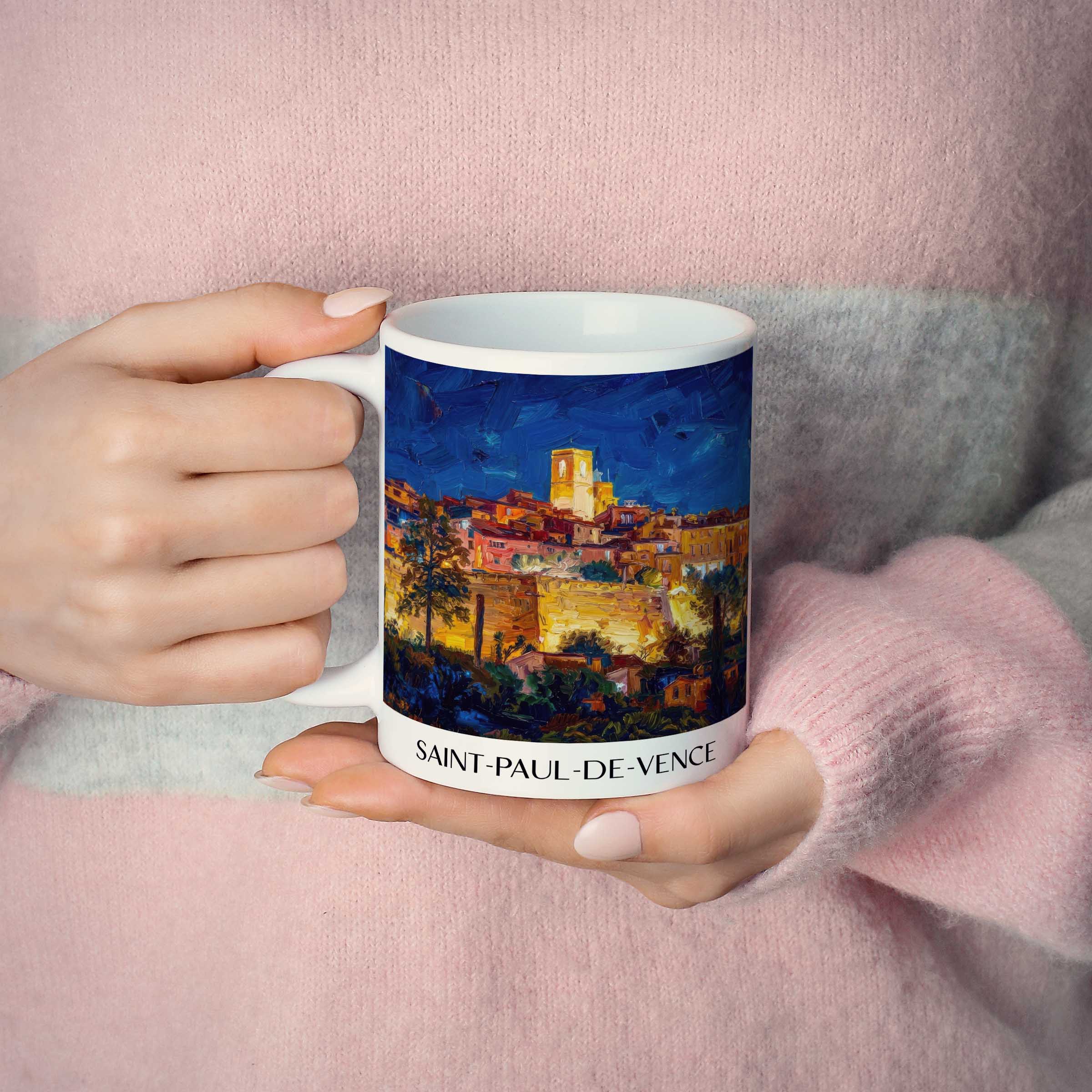 saint-paul-de-vence-côte-d´azur-frankreich-kaffeebecher-oil-painting-oelgemaelde