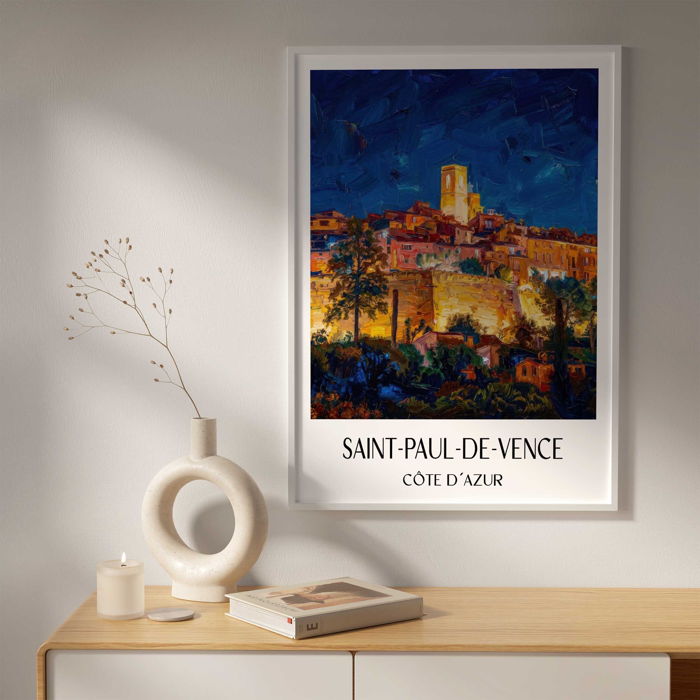 saint-paul-de-vence-côte-d´azur-frankreich-poster-oil-painting-oelgemaelde