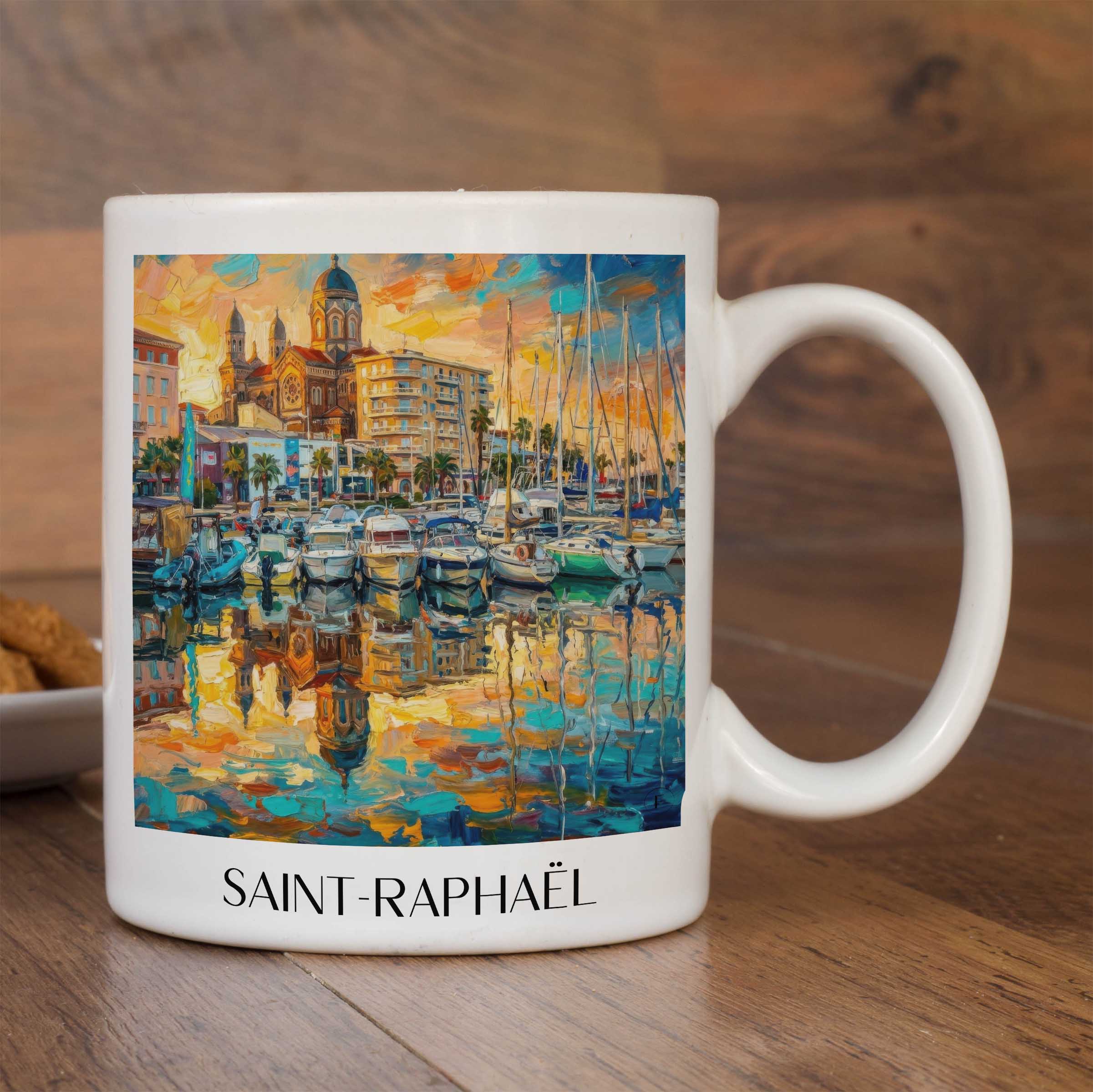 saint-raphaël-côte-d´azur-frankreich-kaffeebecher-oil-painting-oelgemaelde