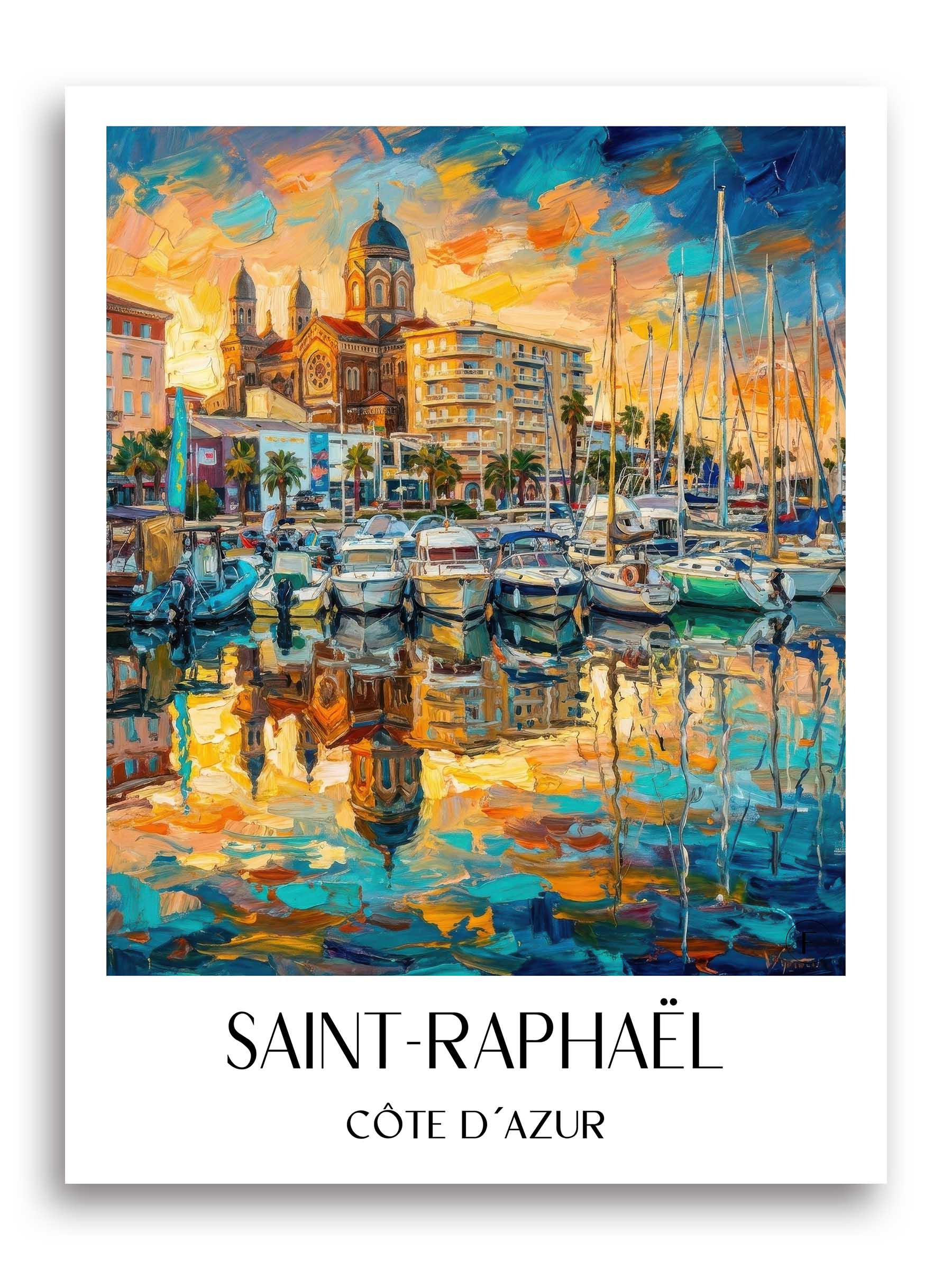 saint-raphaël-côte-d´azur-frankreich-poster-oil-painting-oelgemaelde