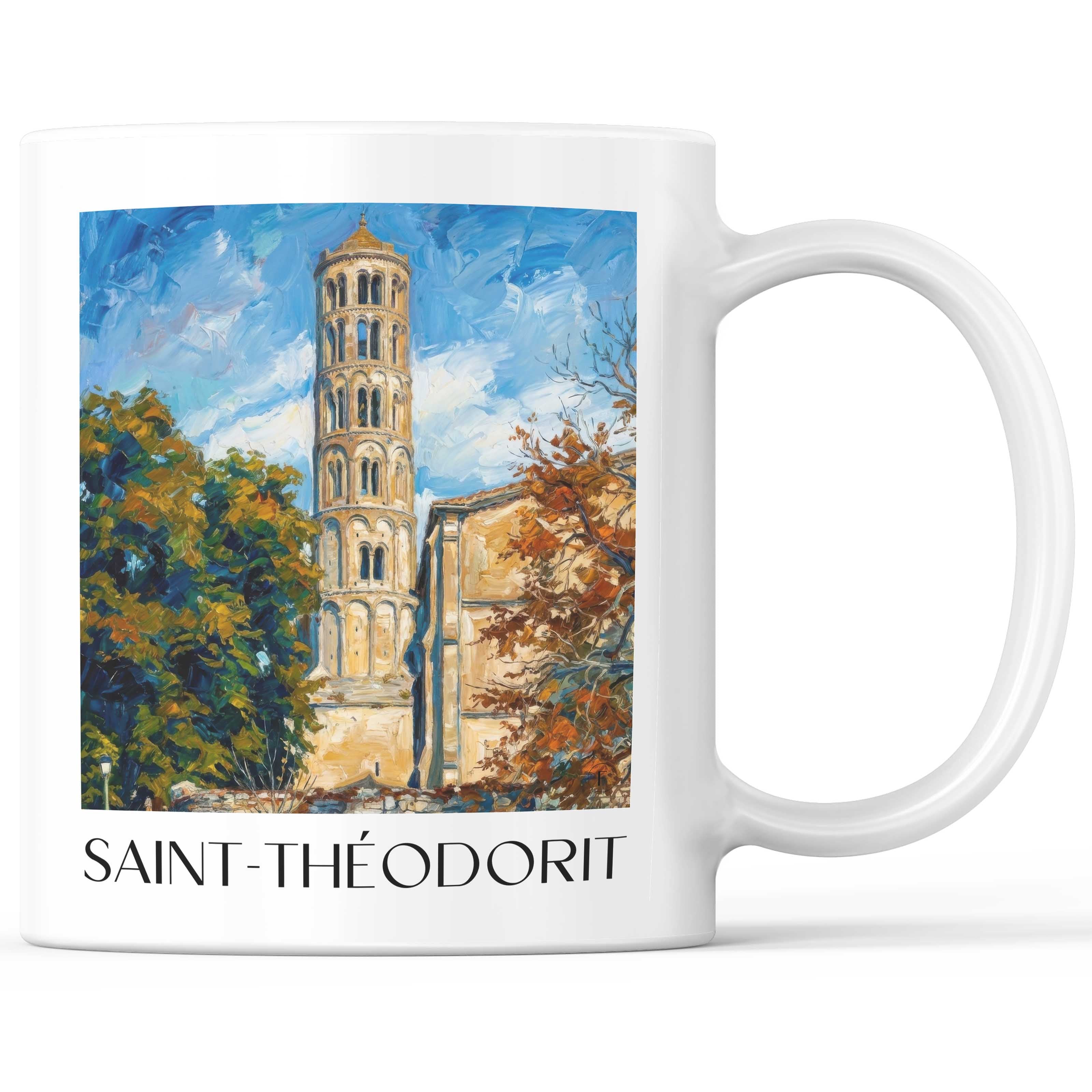 saint-théodorit-uzès-frankreich-kaffeebecher-oil-painting-oelgemaelde