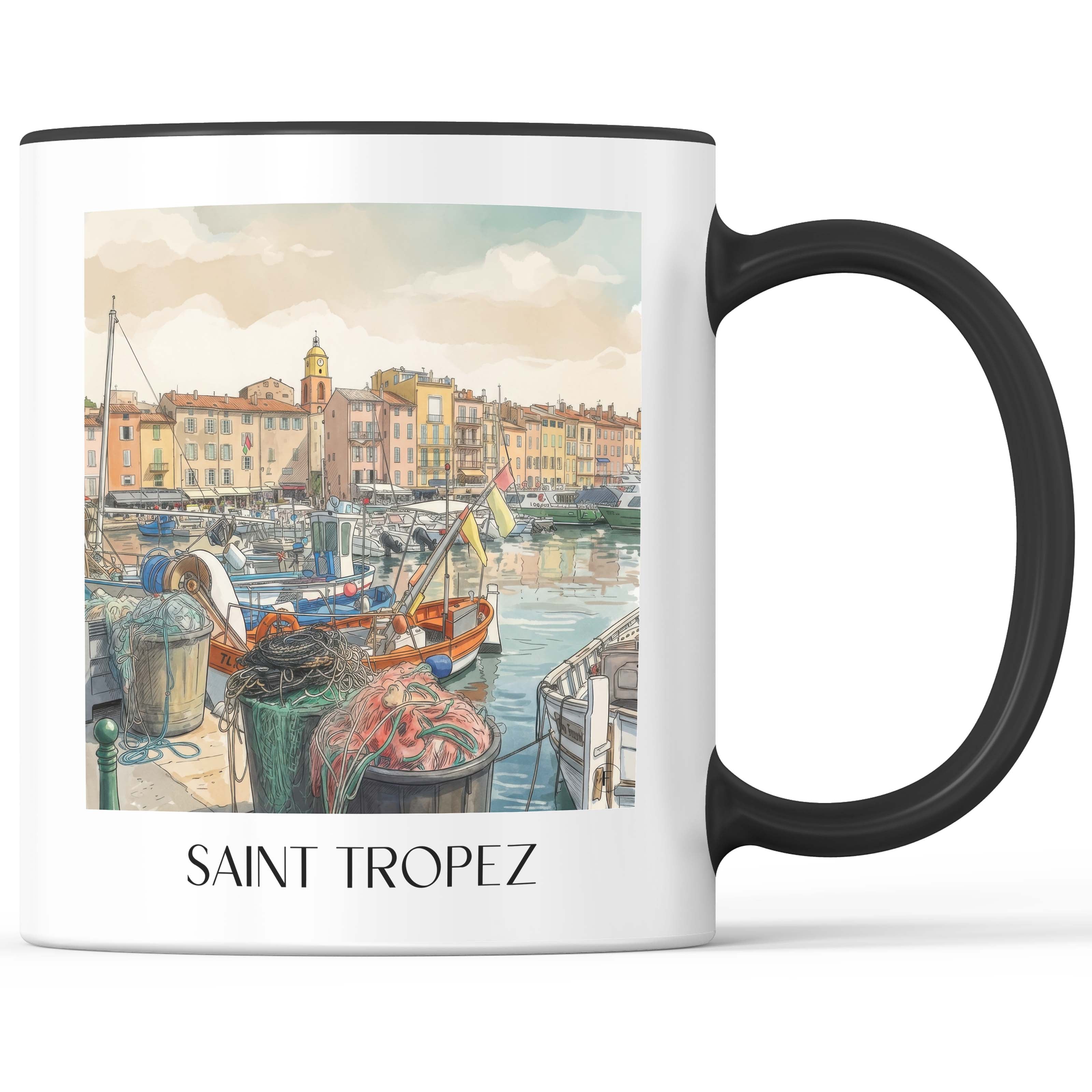 saint-tropez-frankreich-kaffeebecher-aquarell