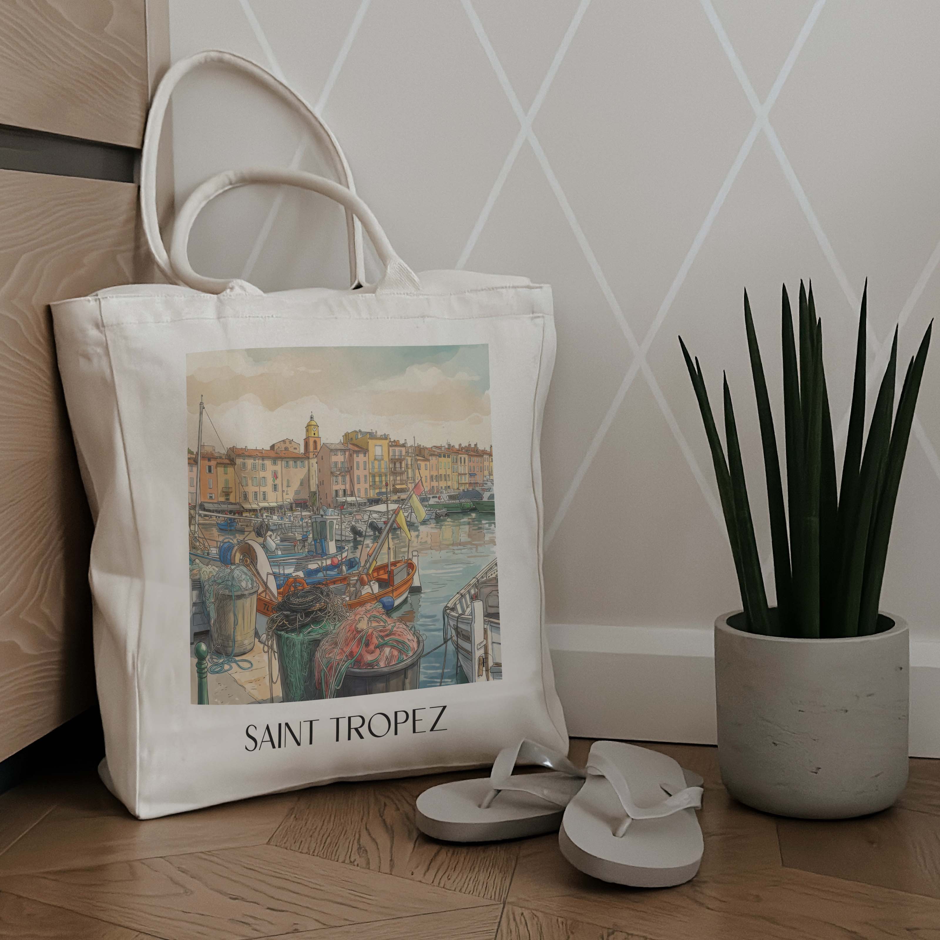 saint-tropez-frankreich-einkaufstasche-aquarell