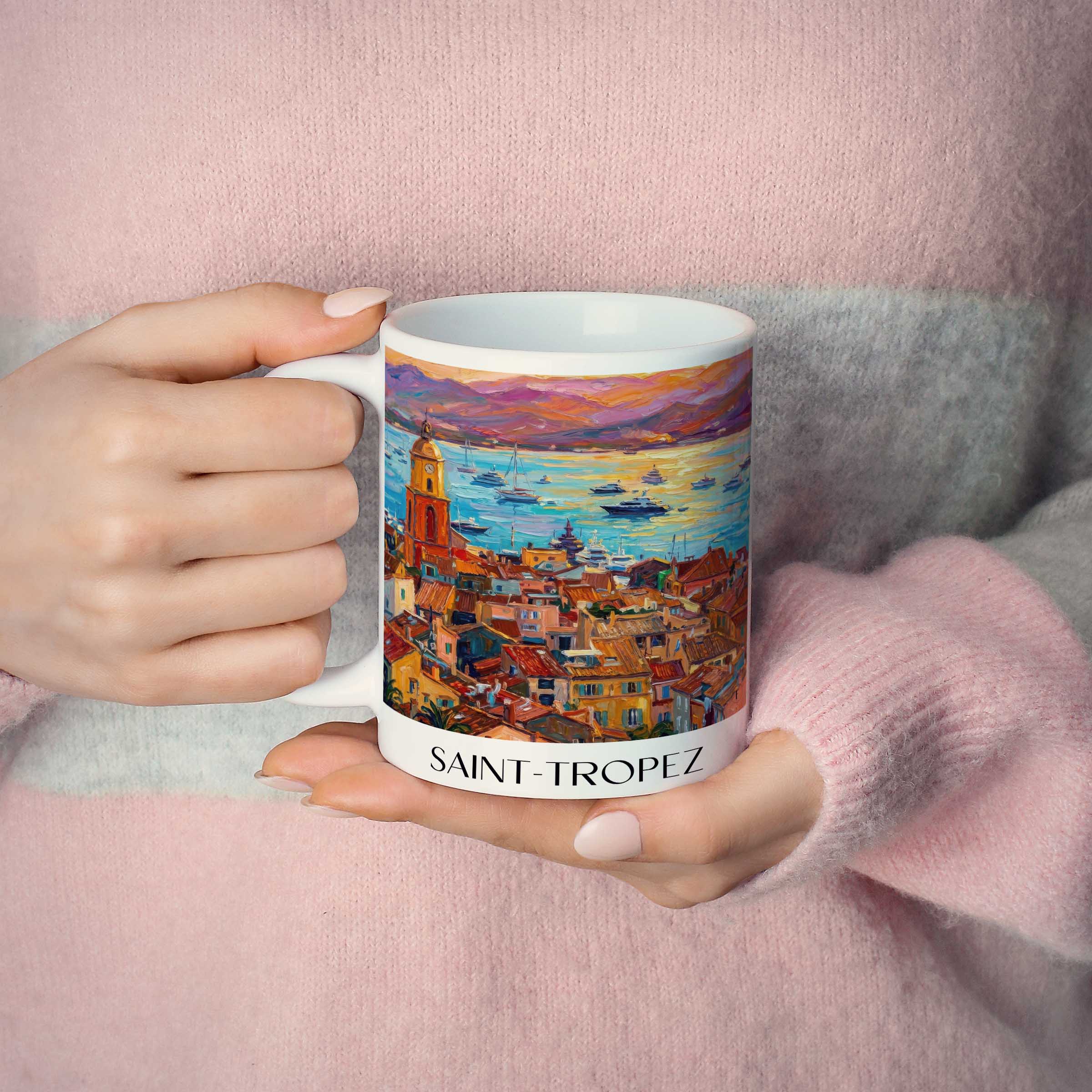 saint-tropez-côte-d´azur-frankreich-kaffeebecher-oil-painting-oelgemaelde