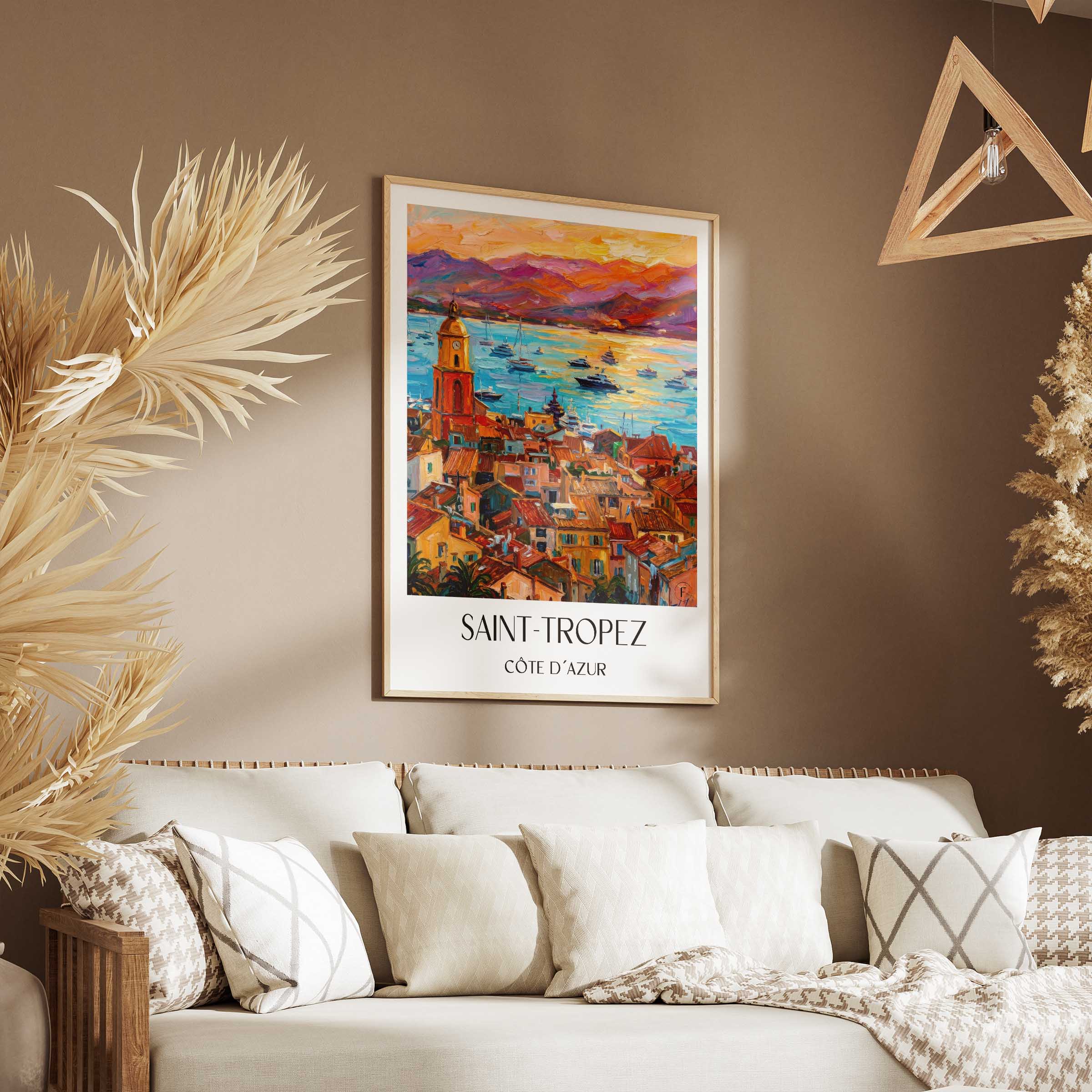 saint-tropez-côte-d´azur-frankreich-poster-oil-painting-oelgemaelde