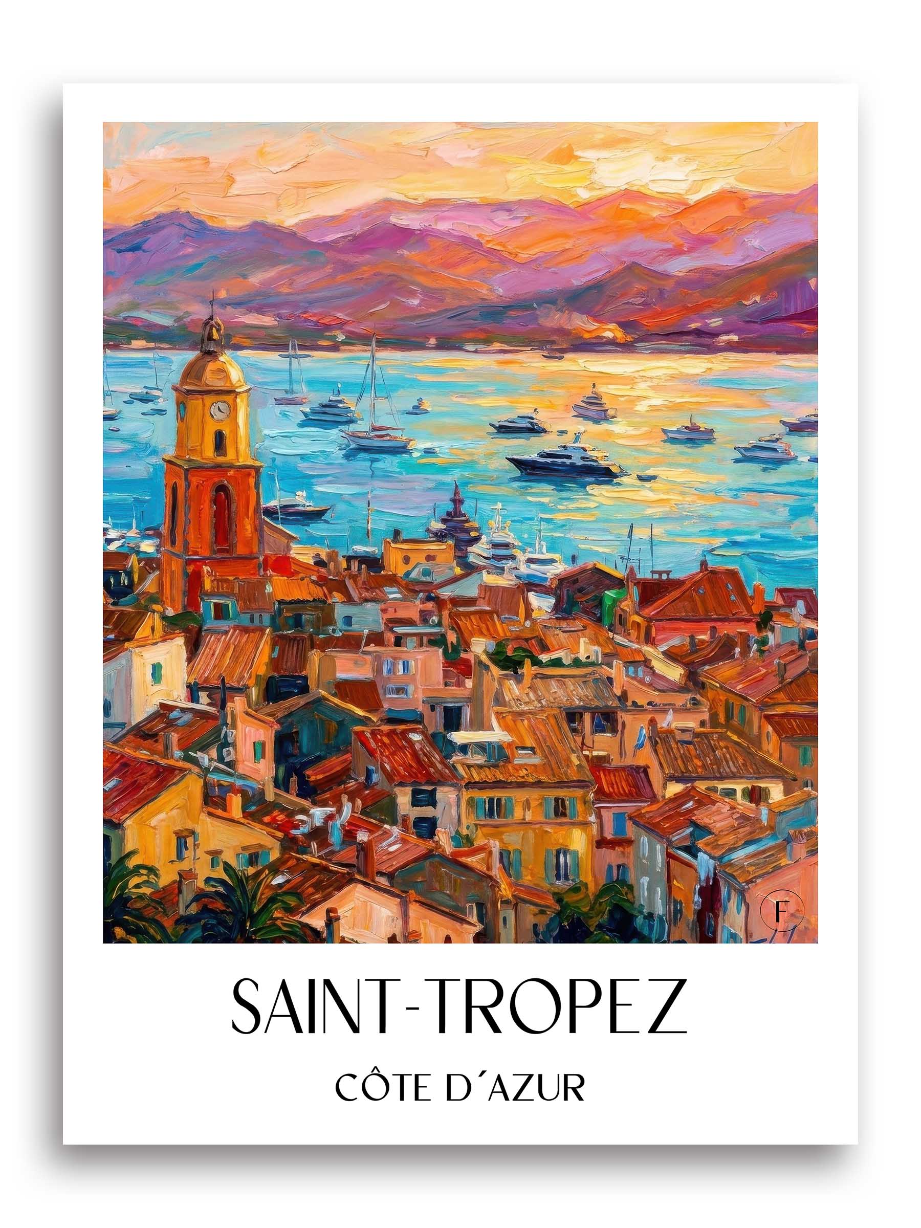 saint-tropez-côte-d´azur-frankreich-poster-oil-painting-oelgemaelde