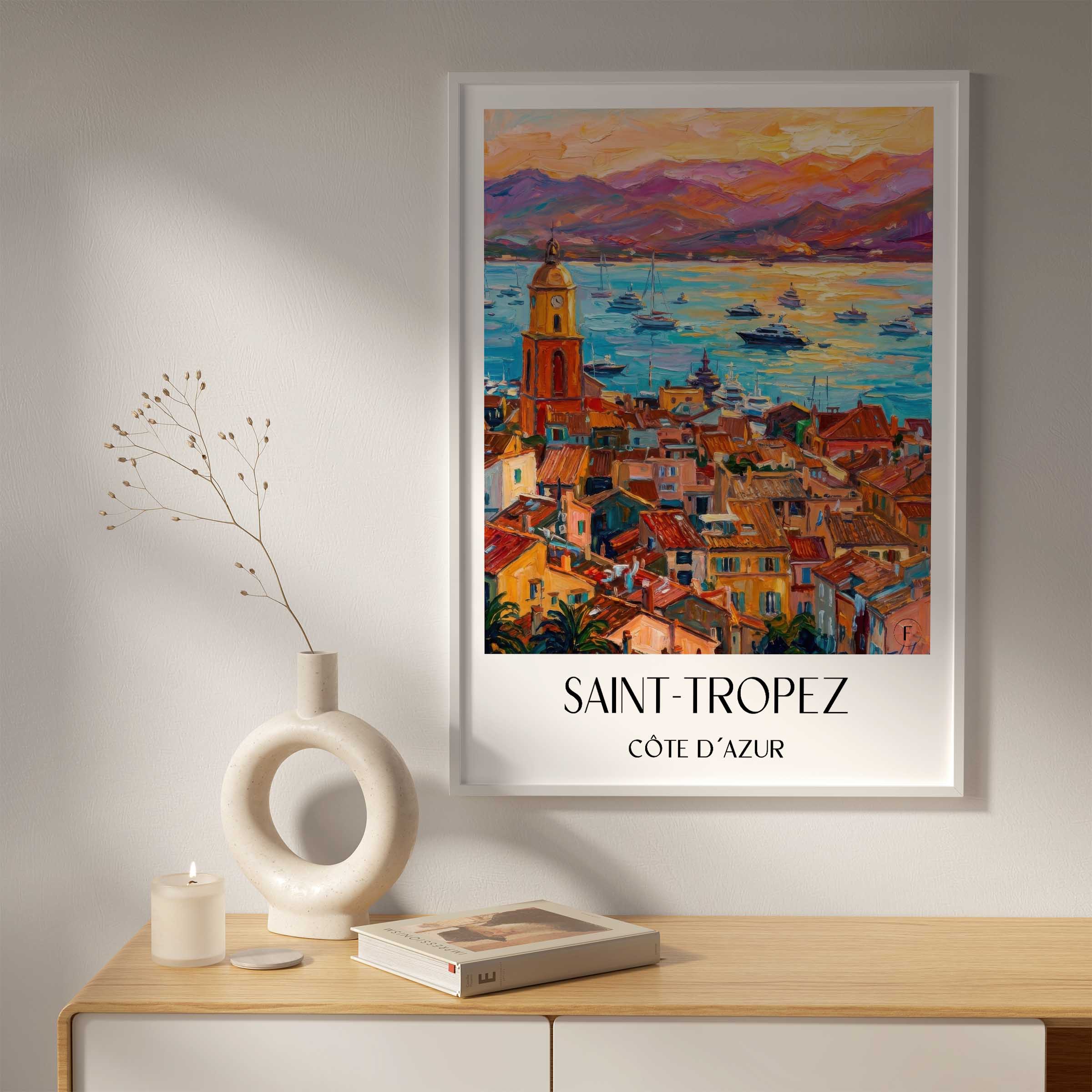 saint-tropez-côte-d´azur-frankreich-poster-oil-painting-oelgemaelde