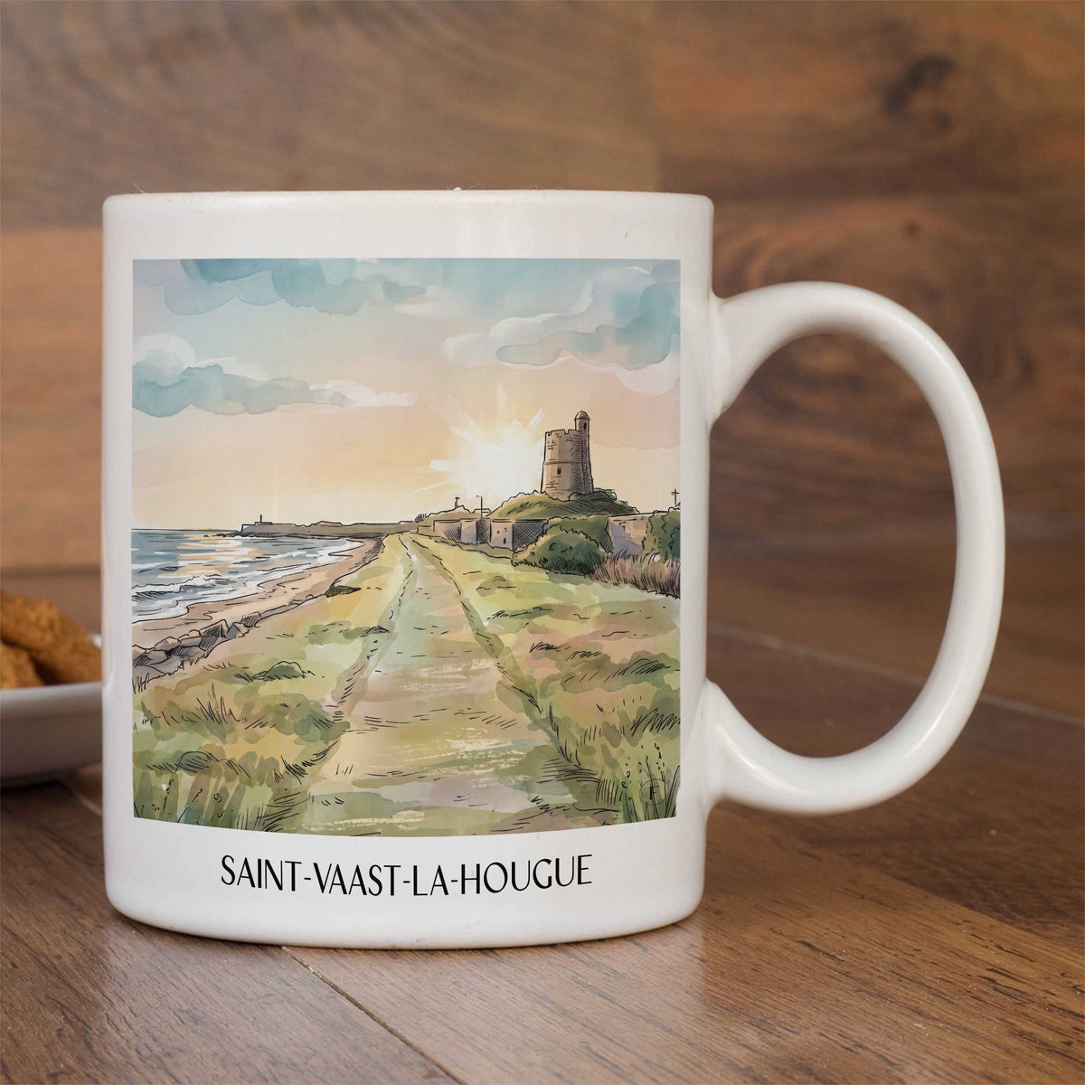 saint-vaast-la-hougue-cotentin-frankreich-kaffeebecher-aquarell