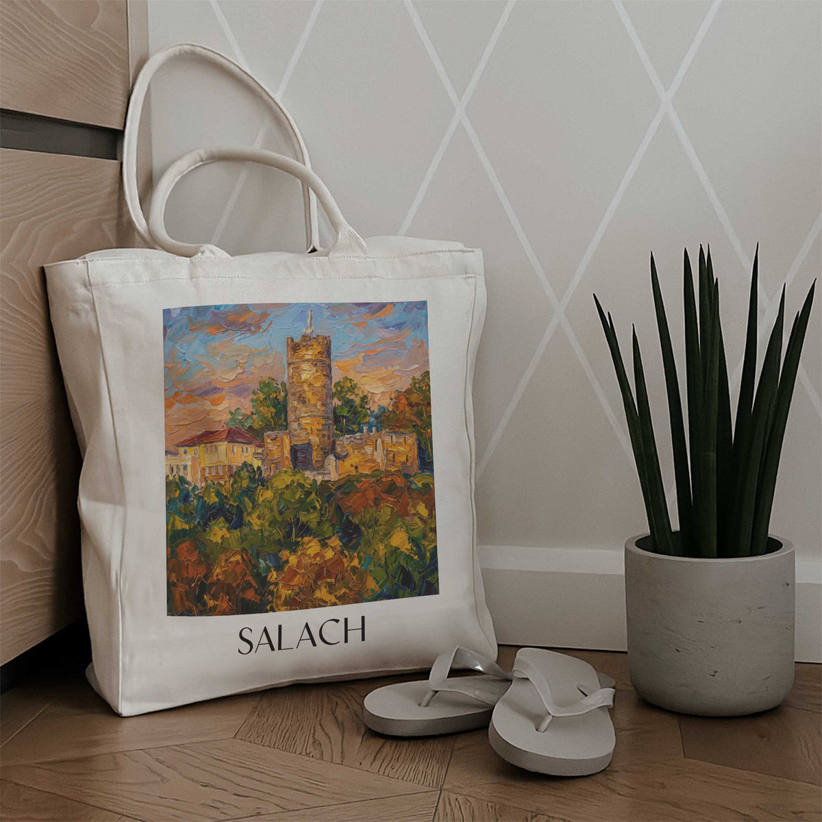 salach-schwäbische-alb-deutschland-einkaufstasche-oil-painting-oelgemaelde