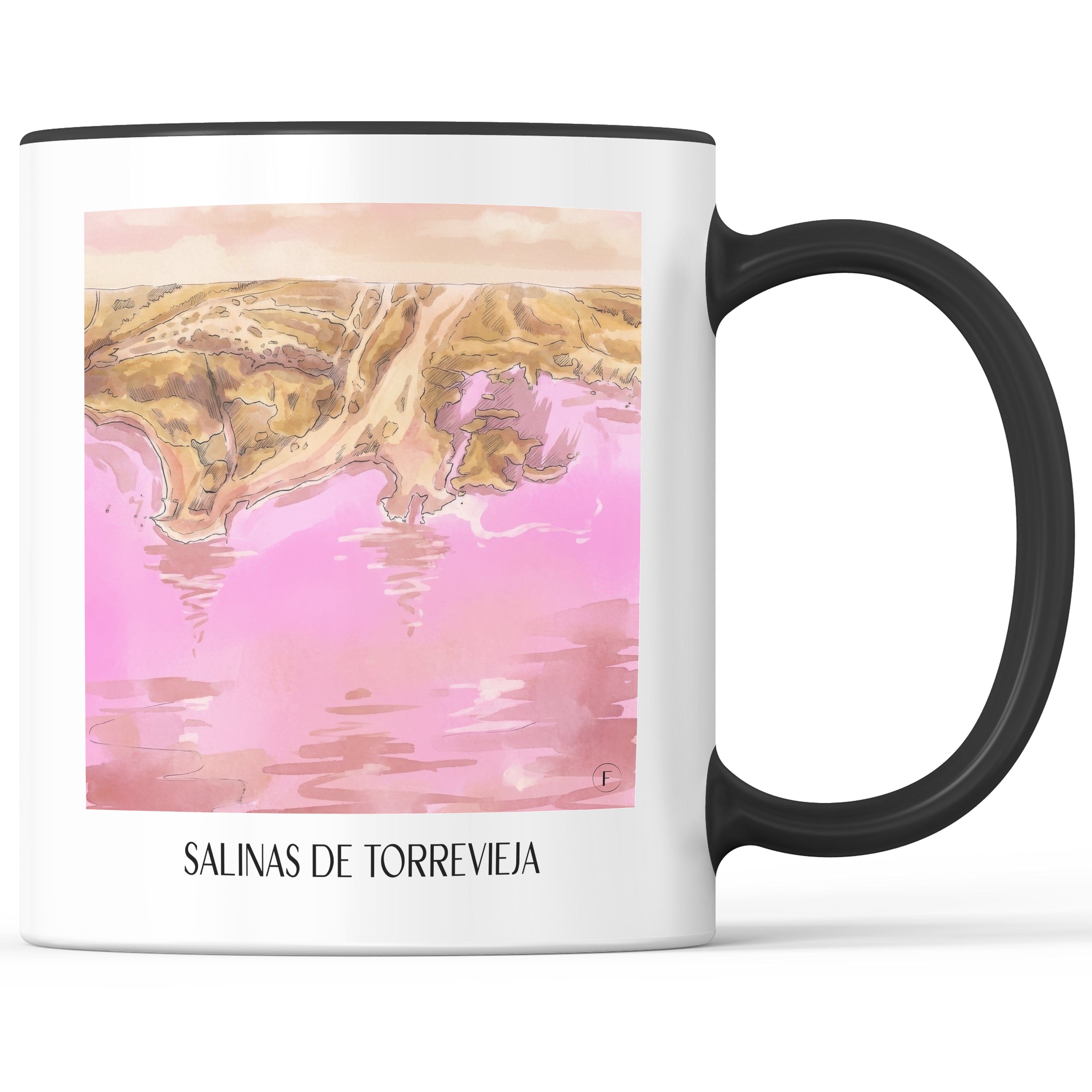 salinas-de-torrevieja-spanien-spanien-kaffeebecher-aquarell-pink-rosa