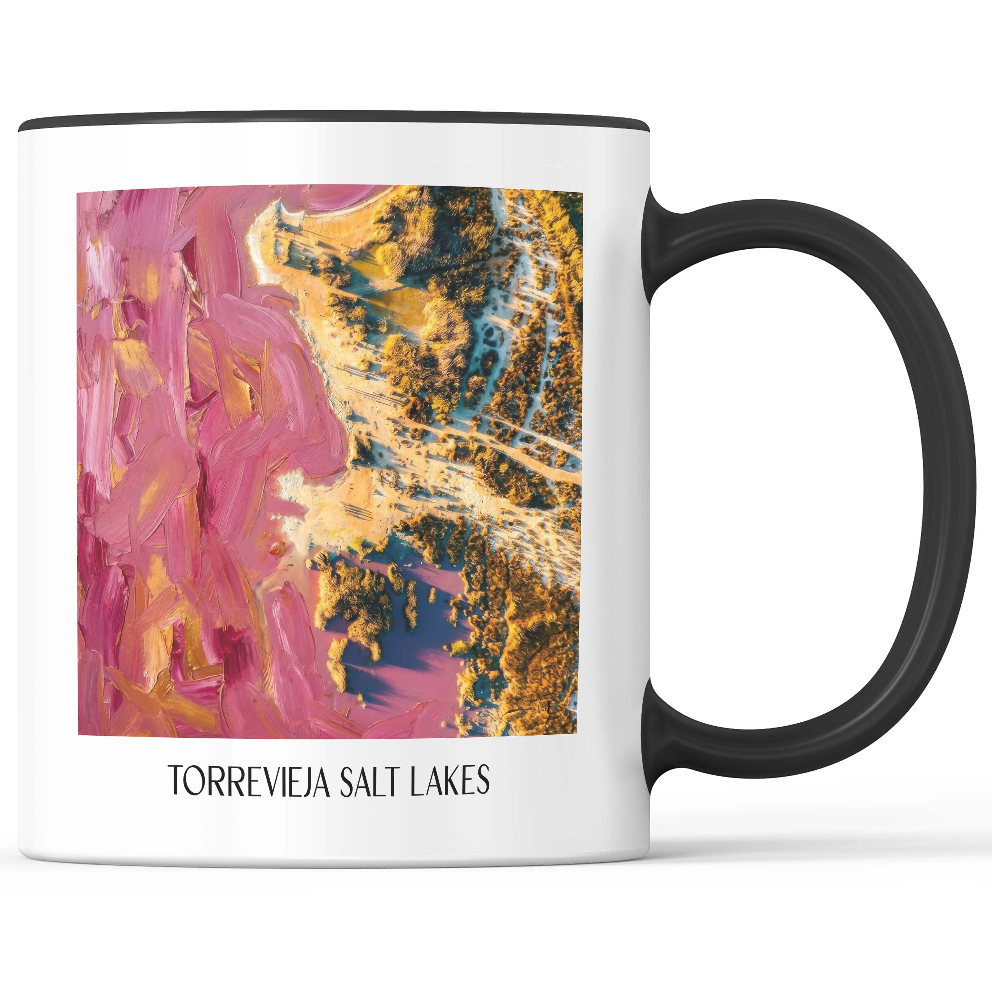 Salinas de Torrevieja Kaffeebecher - Spanien - Spanien Becher - Kaffeetasse im Ölgemälde Stil - favplace