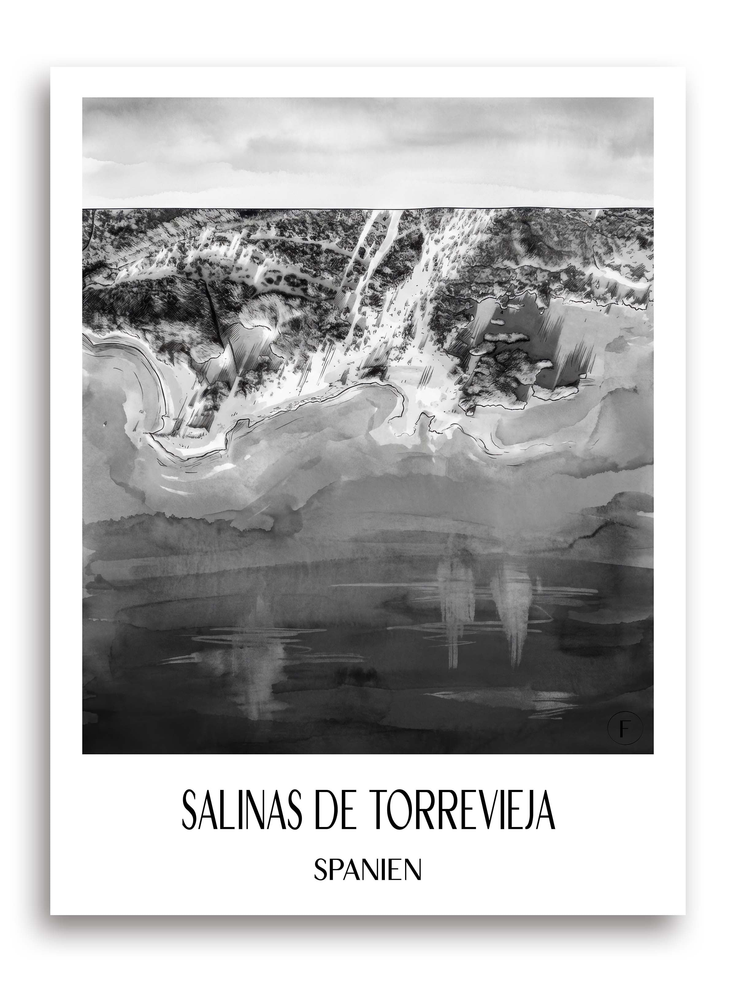 salinas-de-torrevieja-spanien-spanien-poster-aquarell-schwarz-weiss