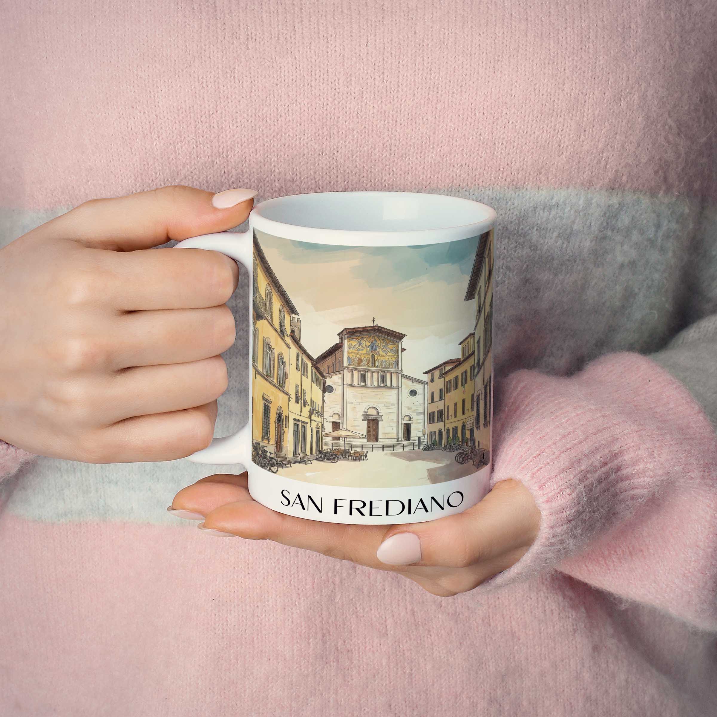san-frediano-lucca-italien-kaffeebecher-aquarell