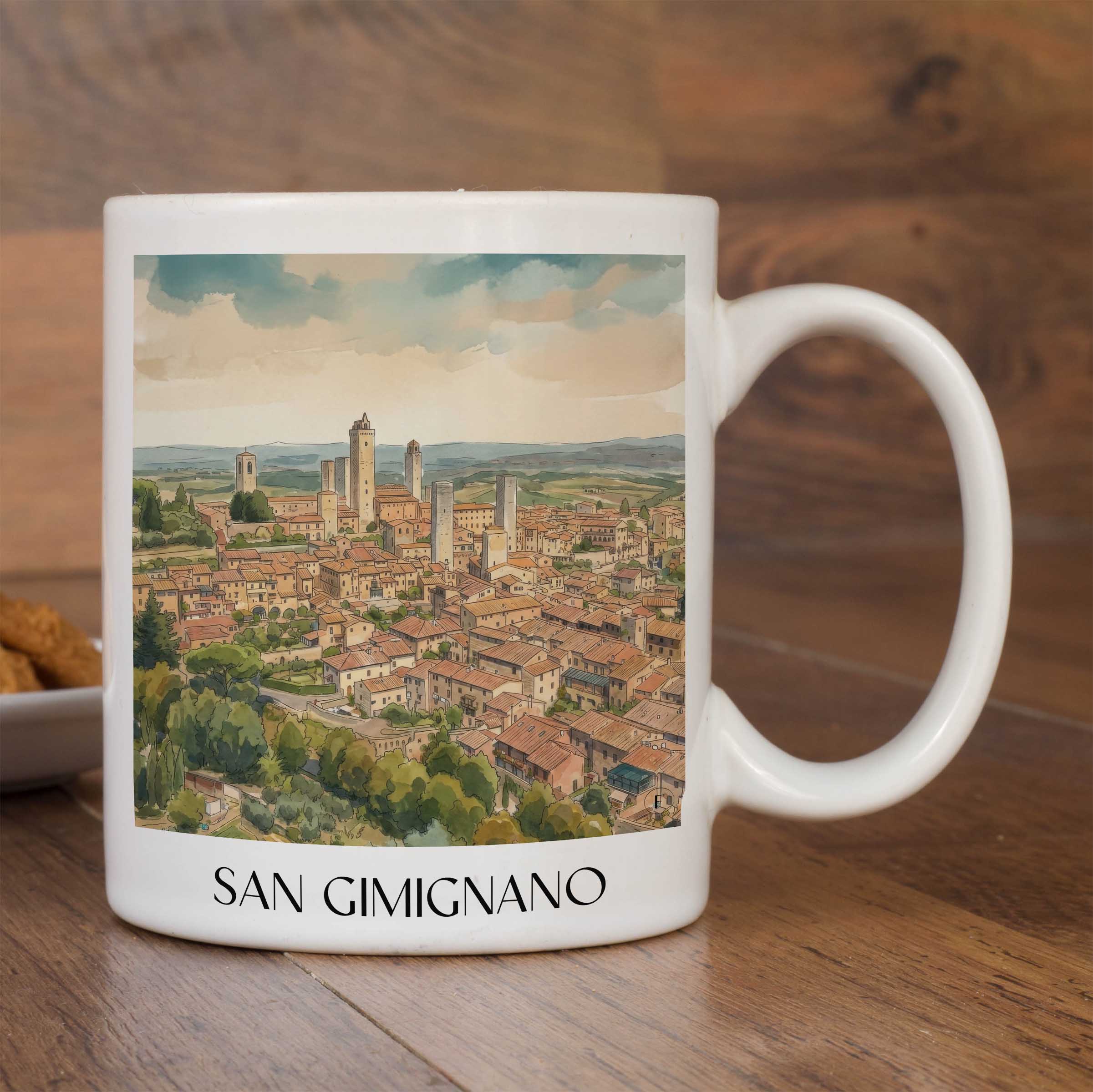 san-gimignano-toskana-italien-kaffeebecher-aquarell