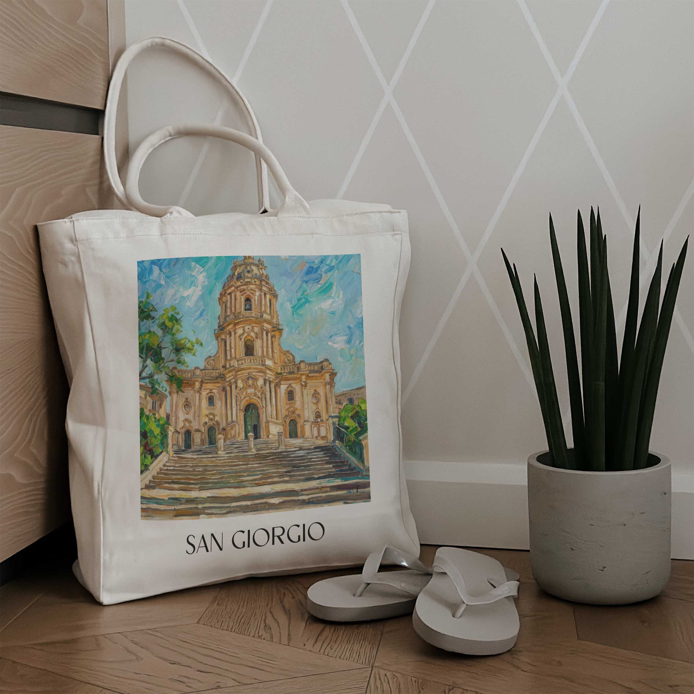 san-giorgio-modica-italien-einkaufstasche-oil-painting-oelgemaelde
