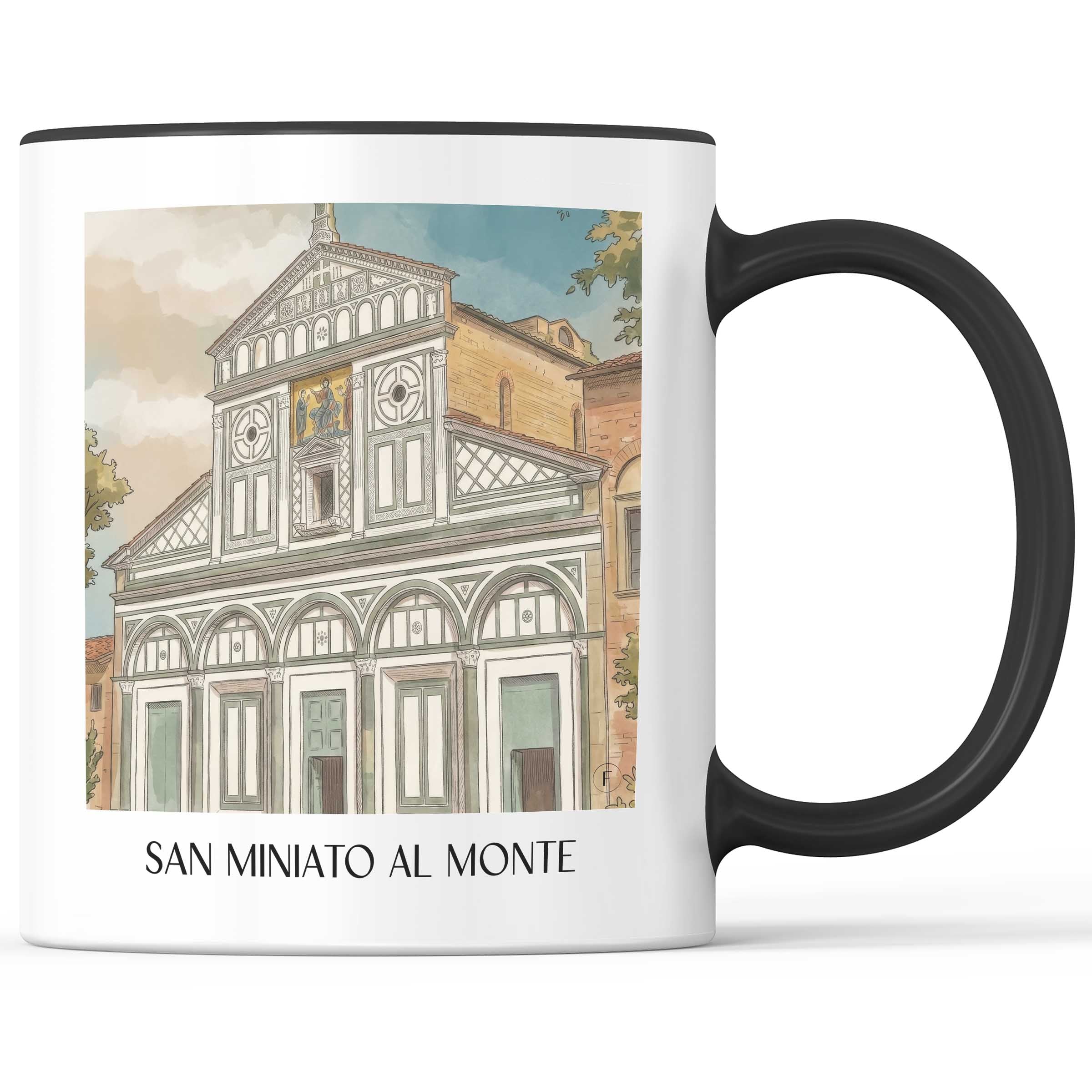San Miniato al Monte Kaffeebecher - Florenz - Italien Becher - Kaffeetasse im Aquarell Stil - favplace