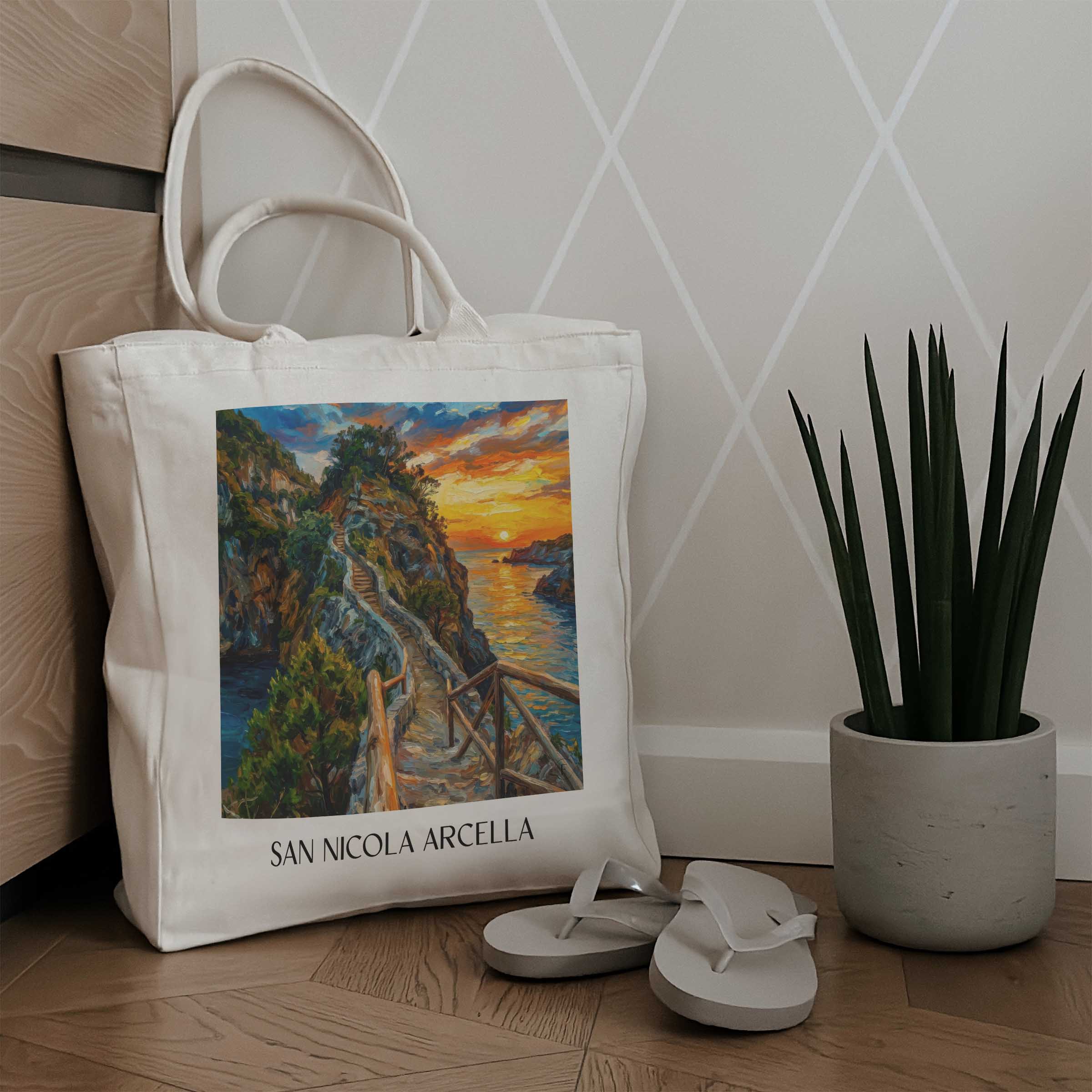 san-nicola-arcella-kalabrien-italien-einkaufstasche-oil-painting-oelgemaelde