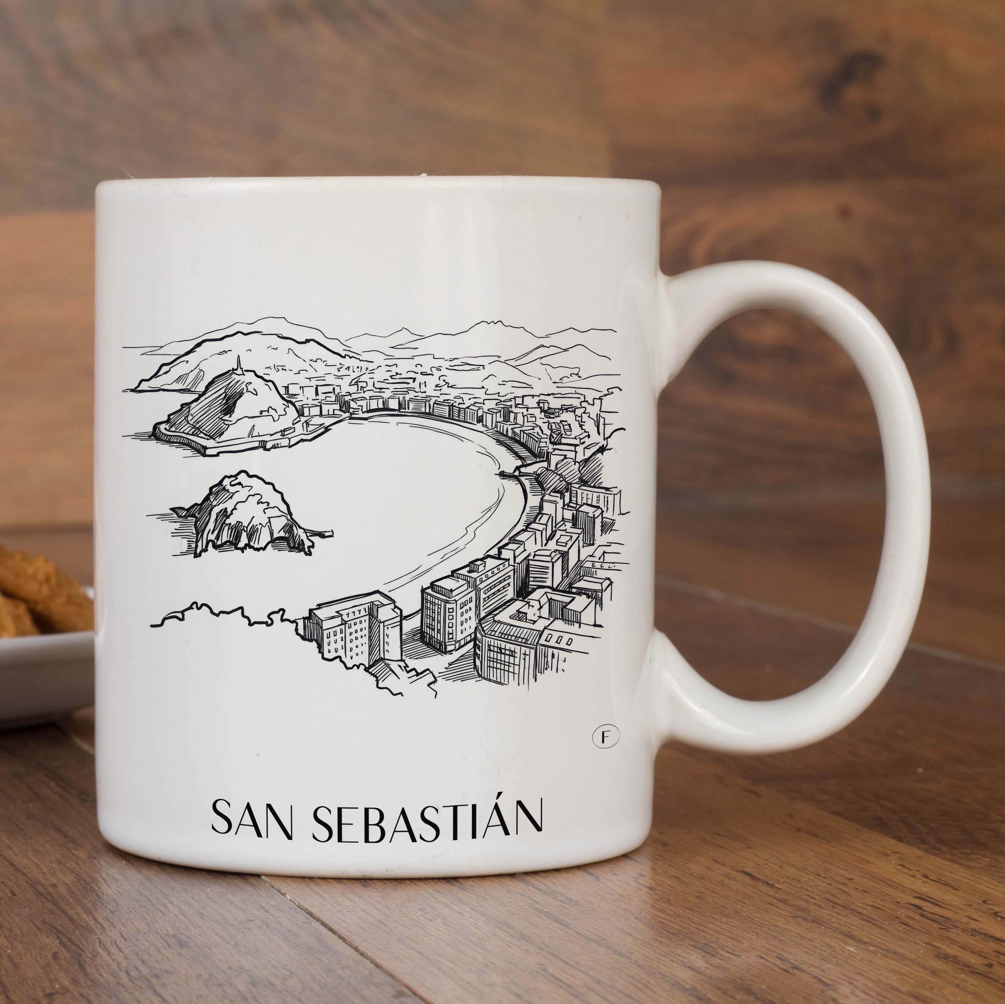 san-sebastián-spanien-spanien-kaffeebecher-skizze