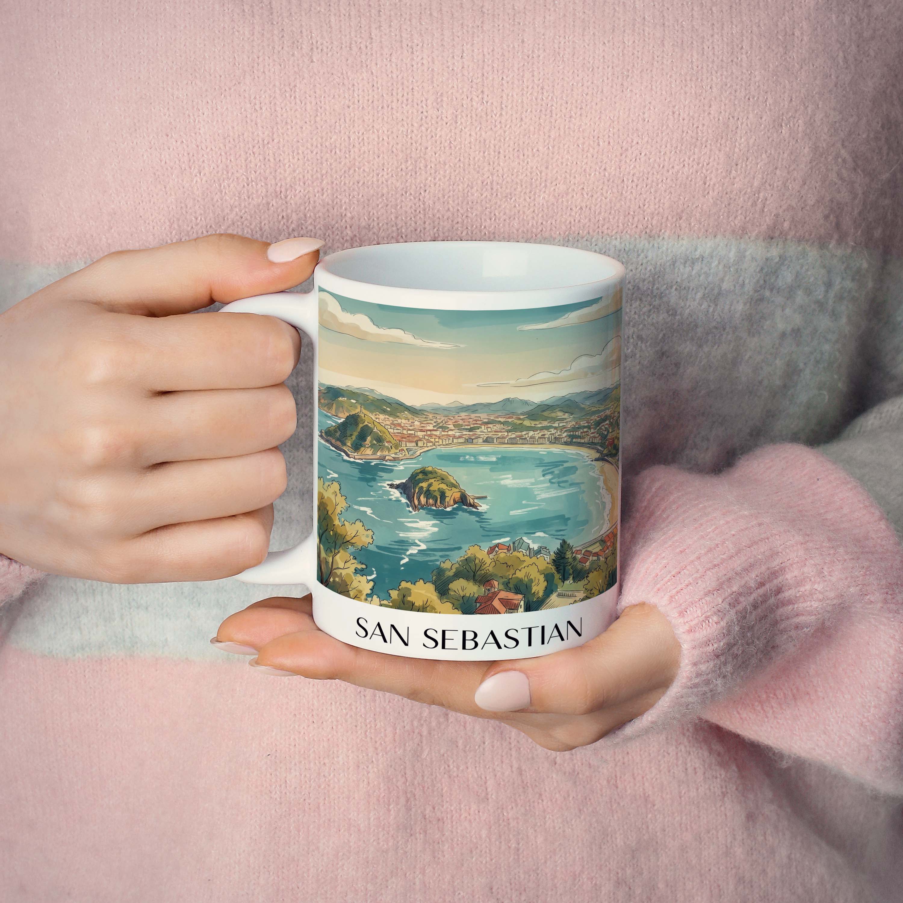 san-sebastian-spanien-kaffeebecher-aquarell