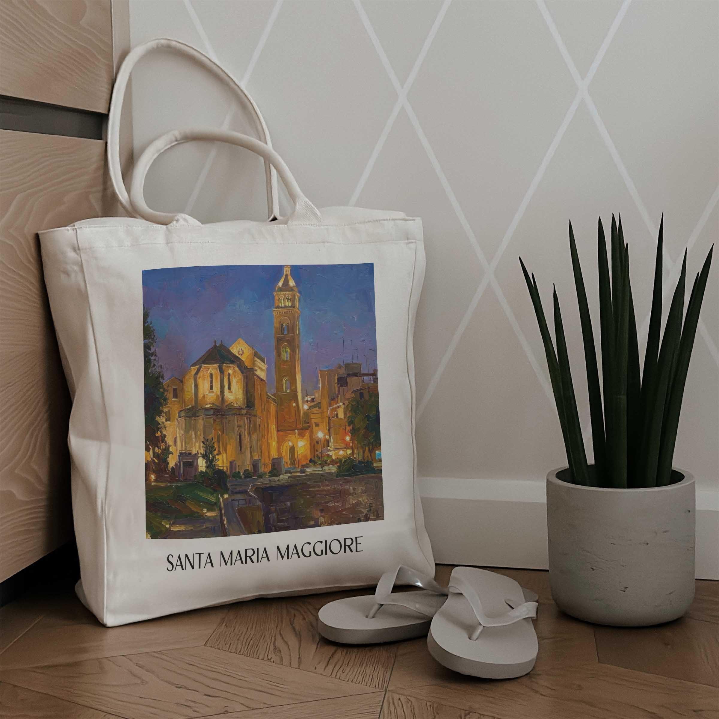 santa-maria-maggiore-barletta-italien-einkaufstasche-oil-painting-oelgemaelde