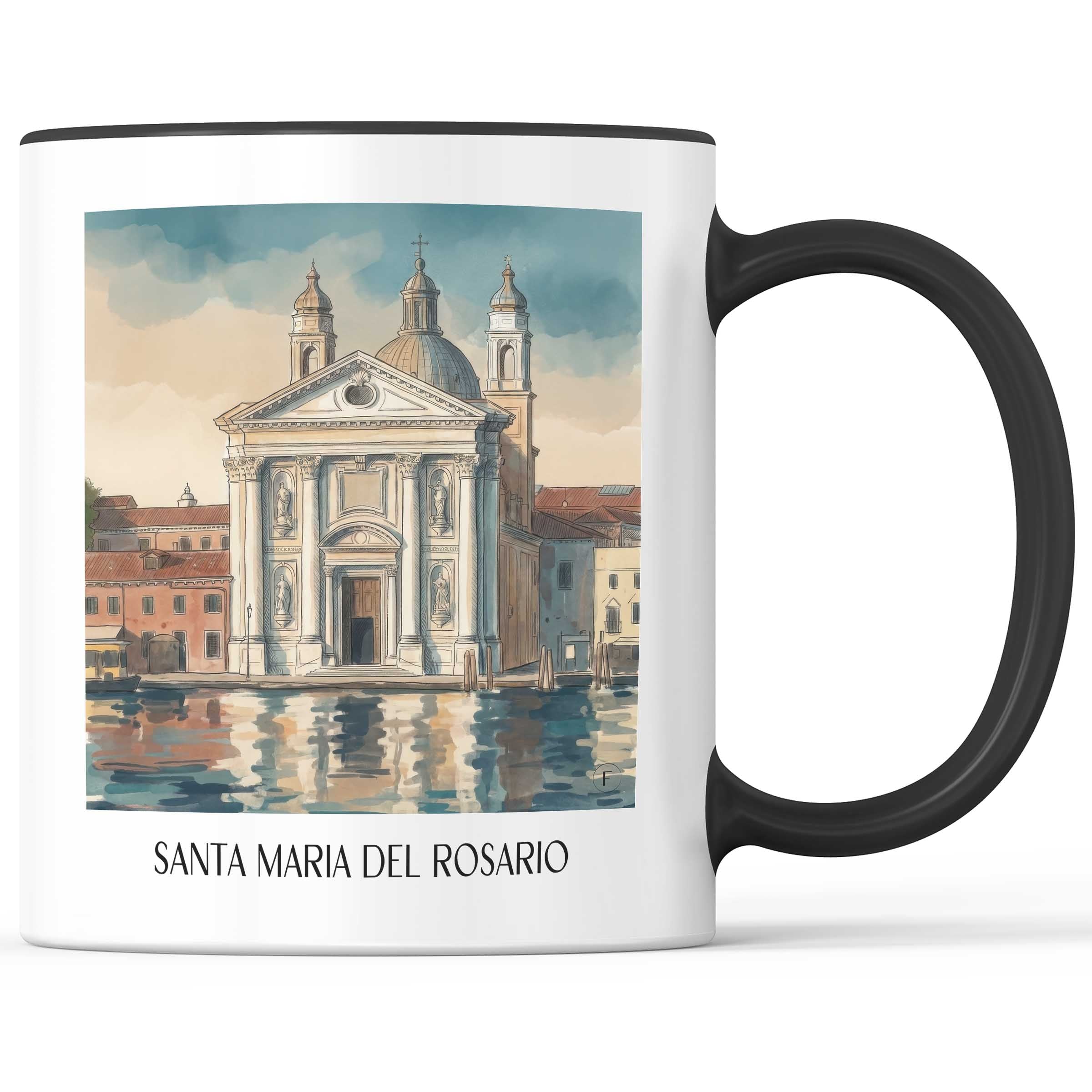 santa-maria-del-rosario-venedig-italien-kaffeebecher-aquarell