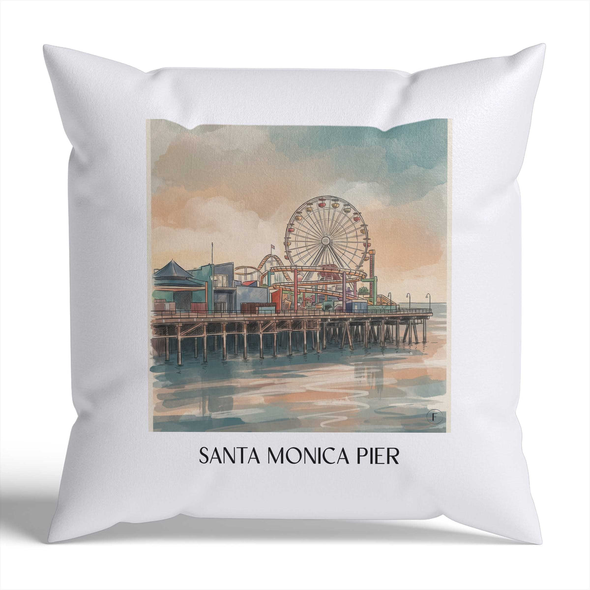 santa-monica-pier-usa-usa-kissenbezug-aquarell