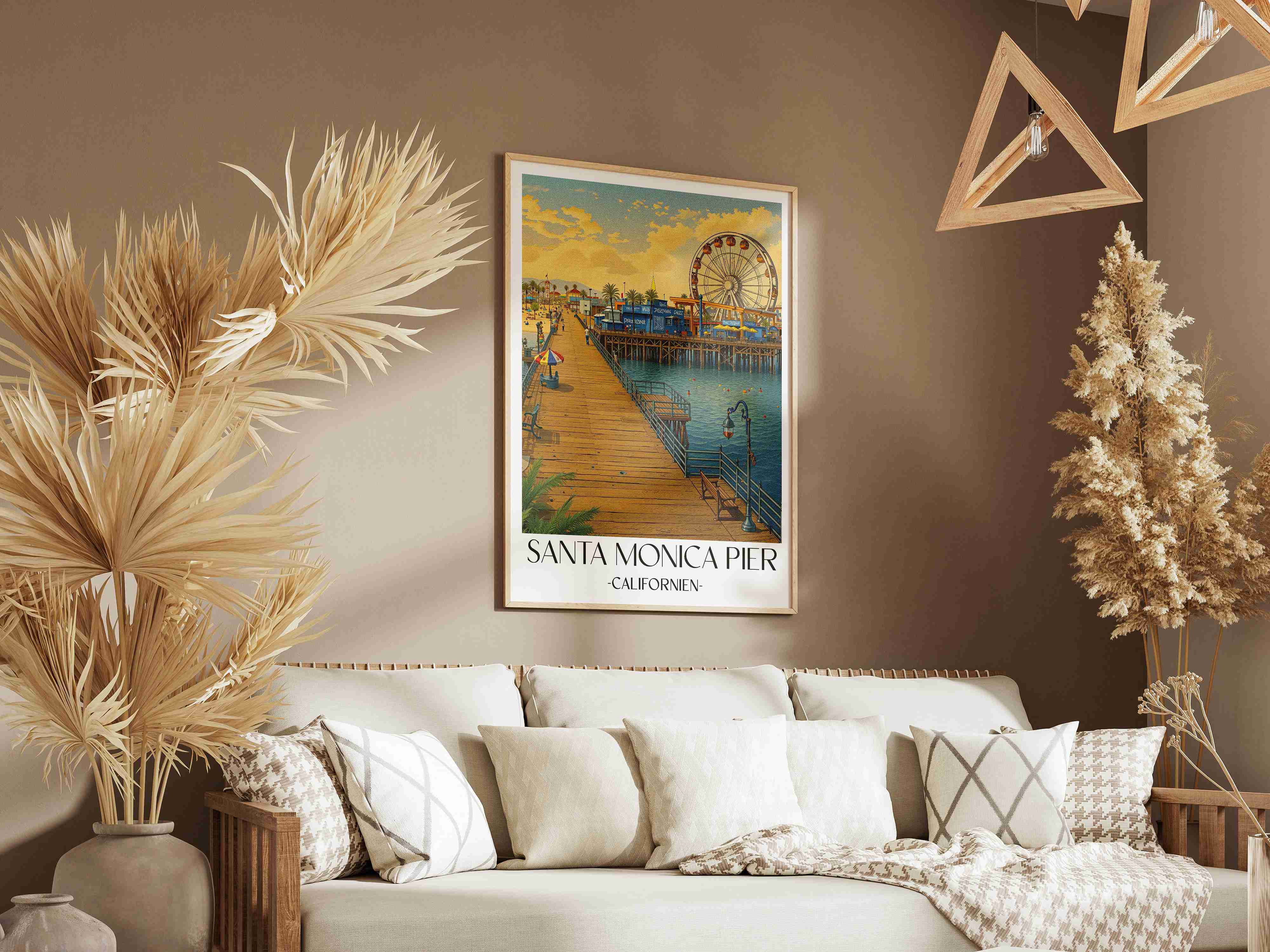 santa-monica-pier-californien-usa-poster-aquarell