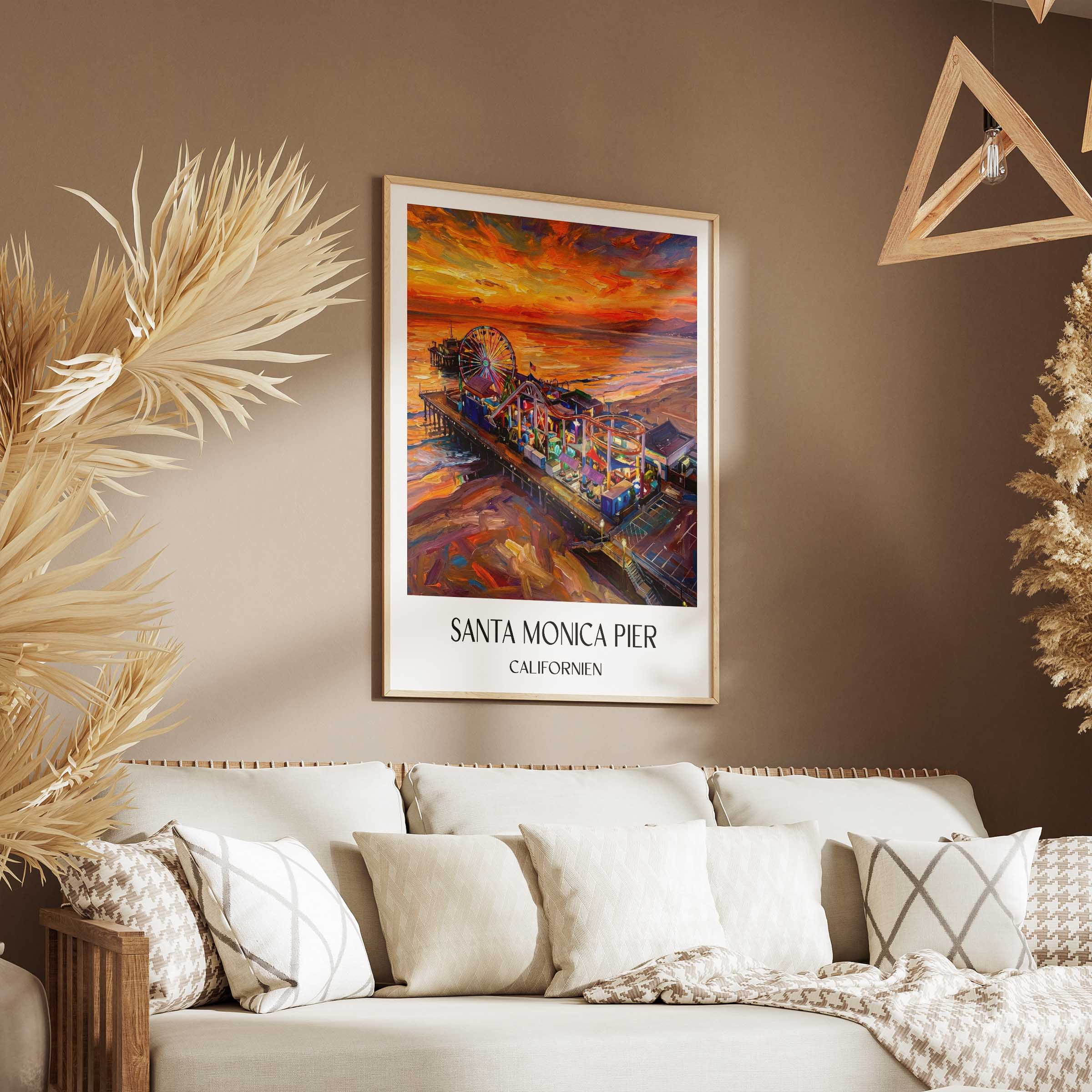 santa-monica-pier-californien-usa-poster-oil-painting-oelgemaelde