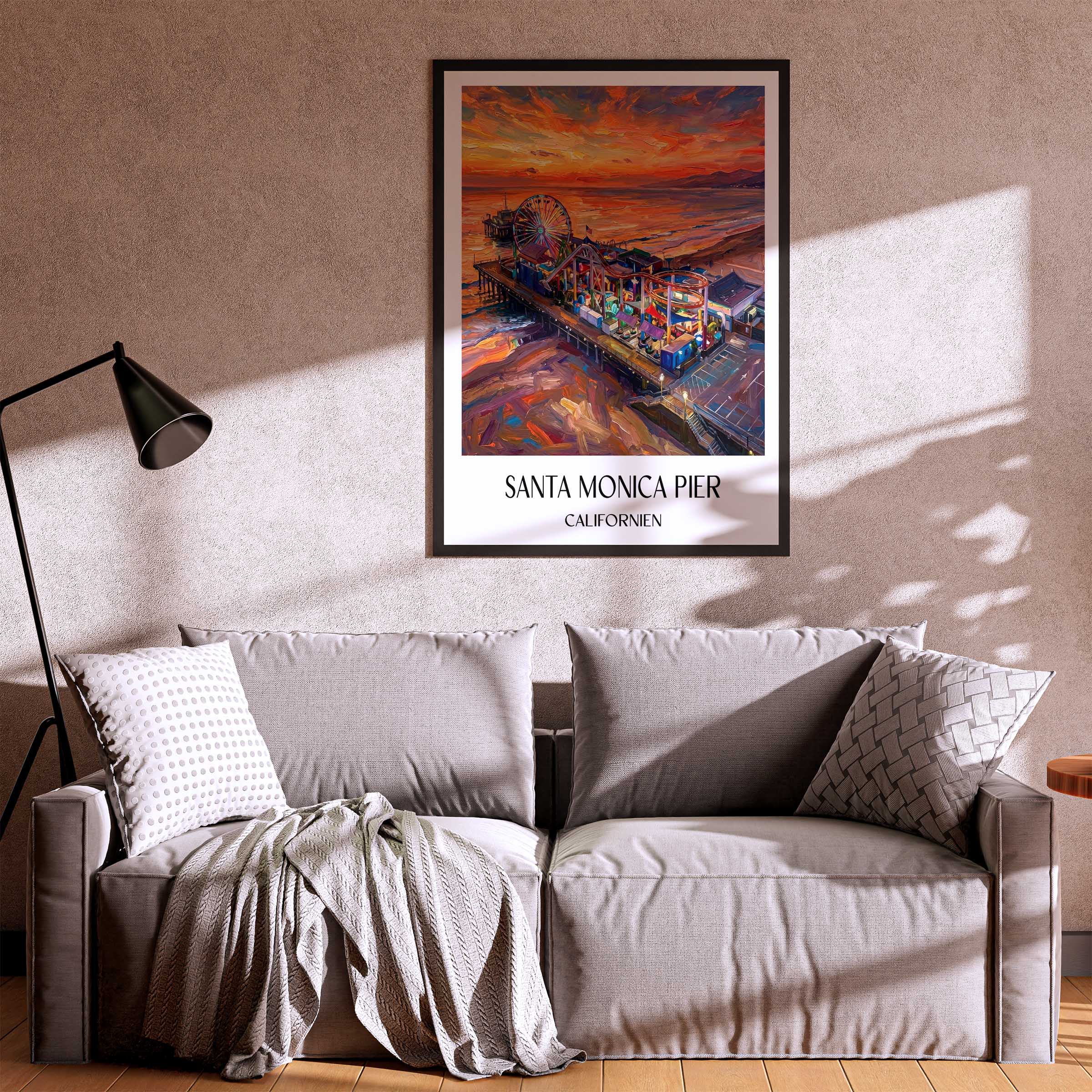santa-monica-pier-californien-usa-poster-oil-painting-oelgemaelde