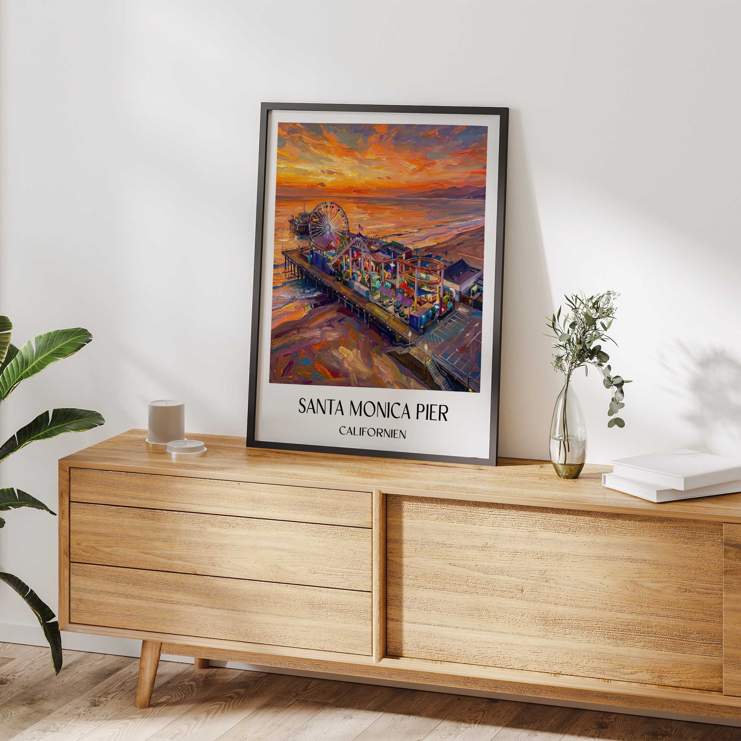 santa-monica-pier-californien-usa-poster-oil-painting-oelgemaelde