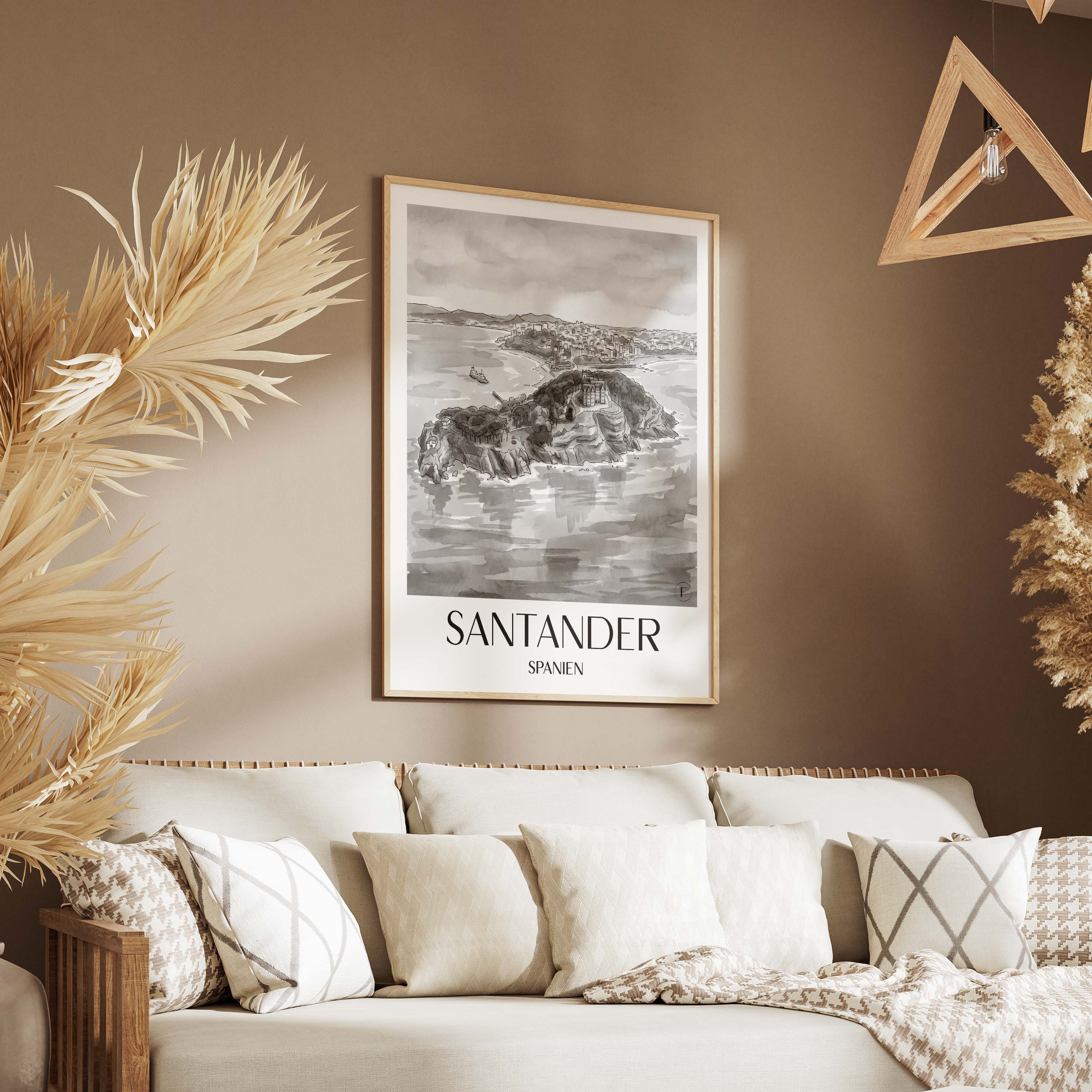 santander--spanien-spanien-poster-aquarell-schwarz-weiss