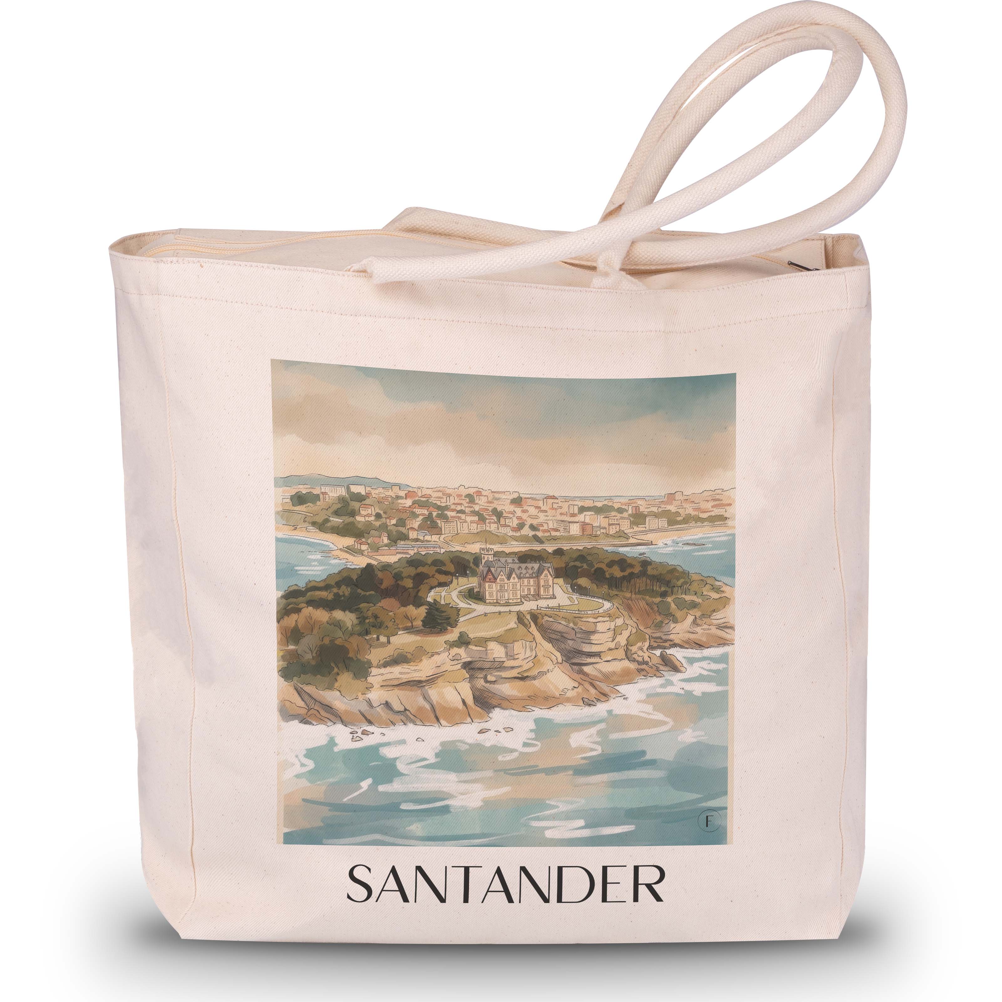 santander--spanien-spanien-einkaufstasche-aquarell