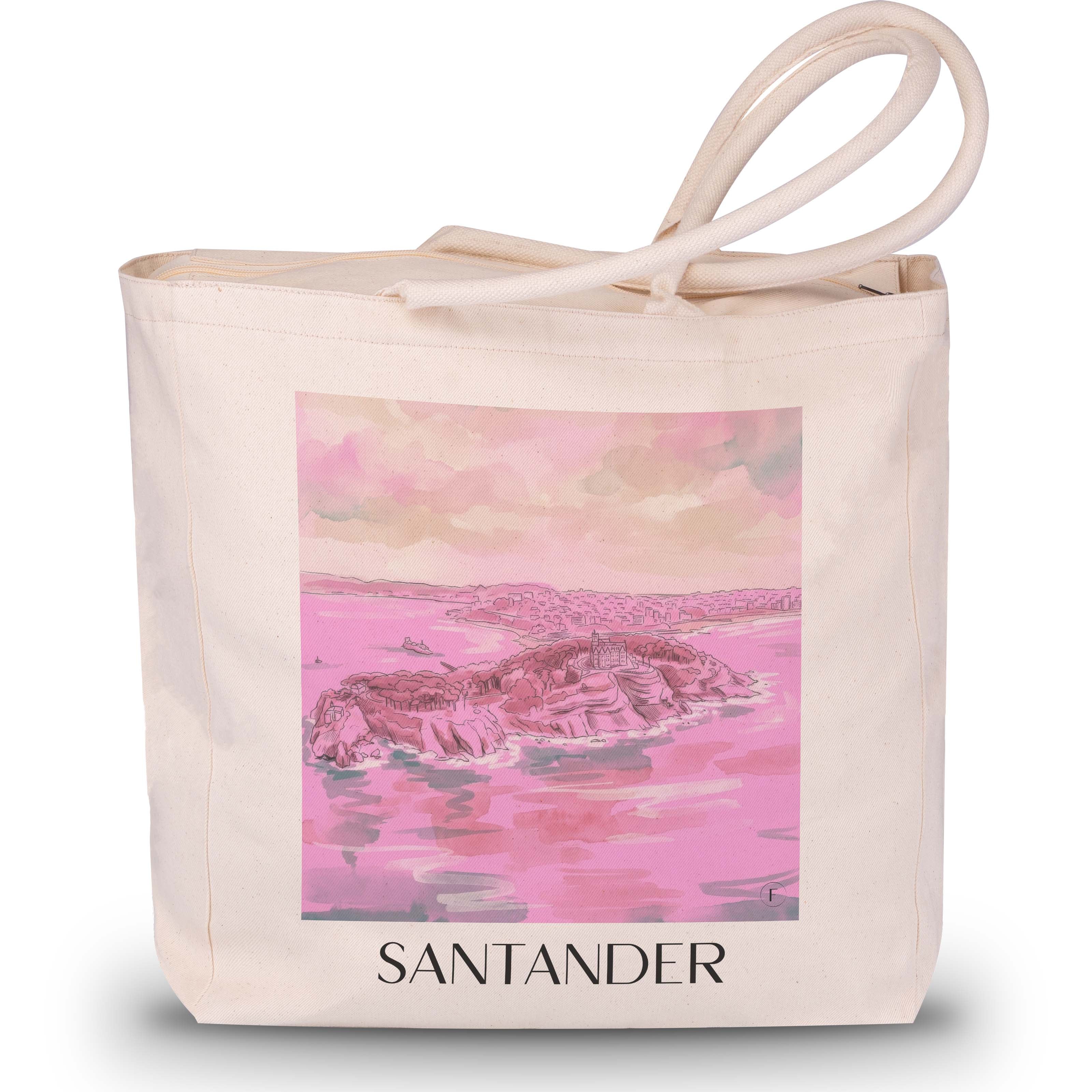 santander--spanien-spanien-und-spanien-einkaufstasche-aquarell-pink-rosa