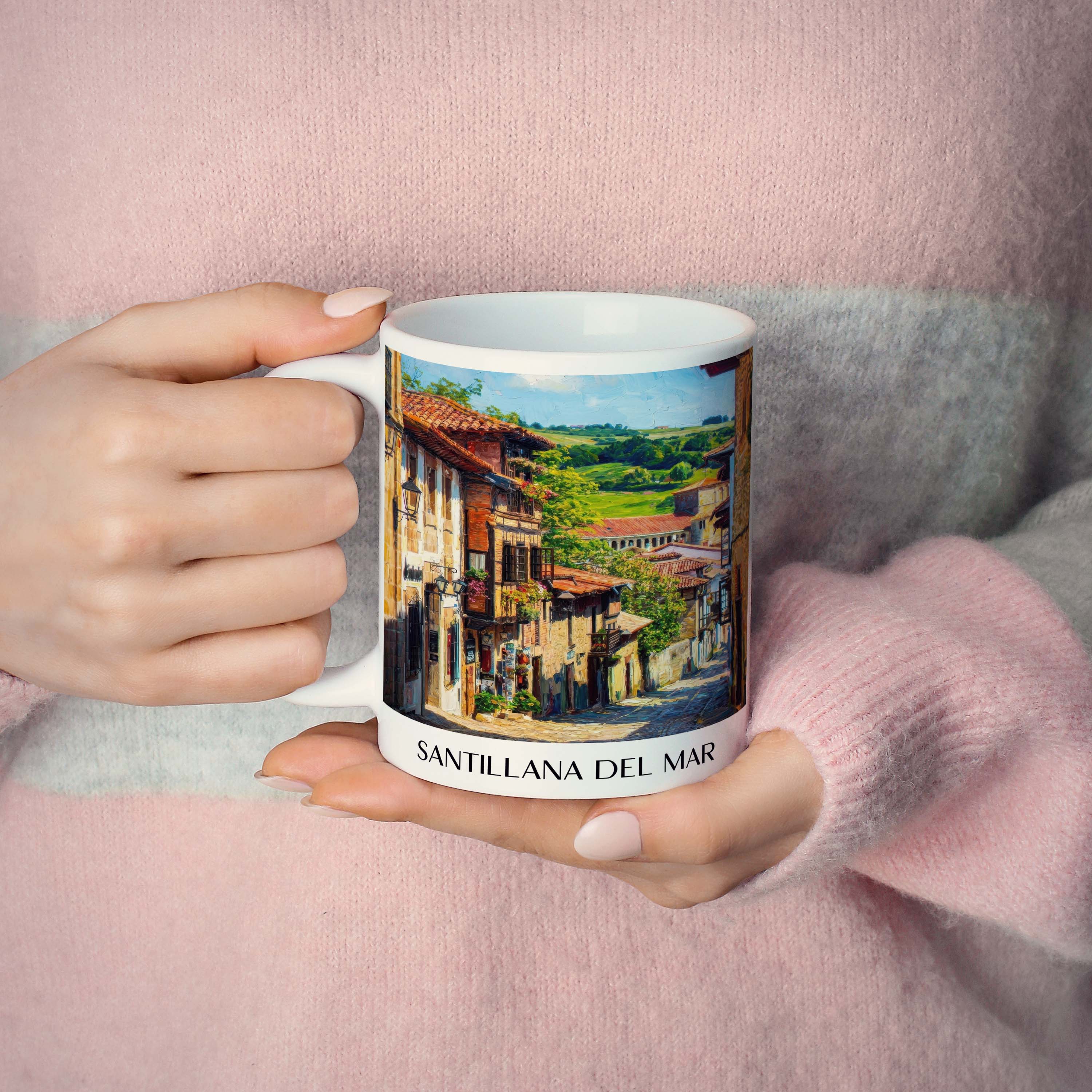santillana-del-mar-spanien-spanien-kaffeebecher-oil-painting-oelgemaelde