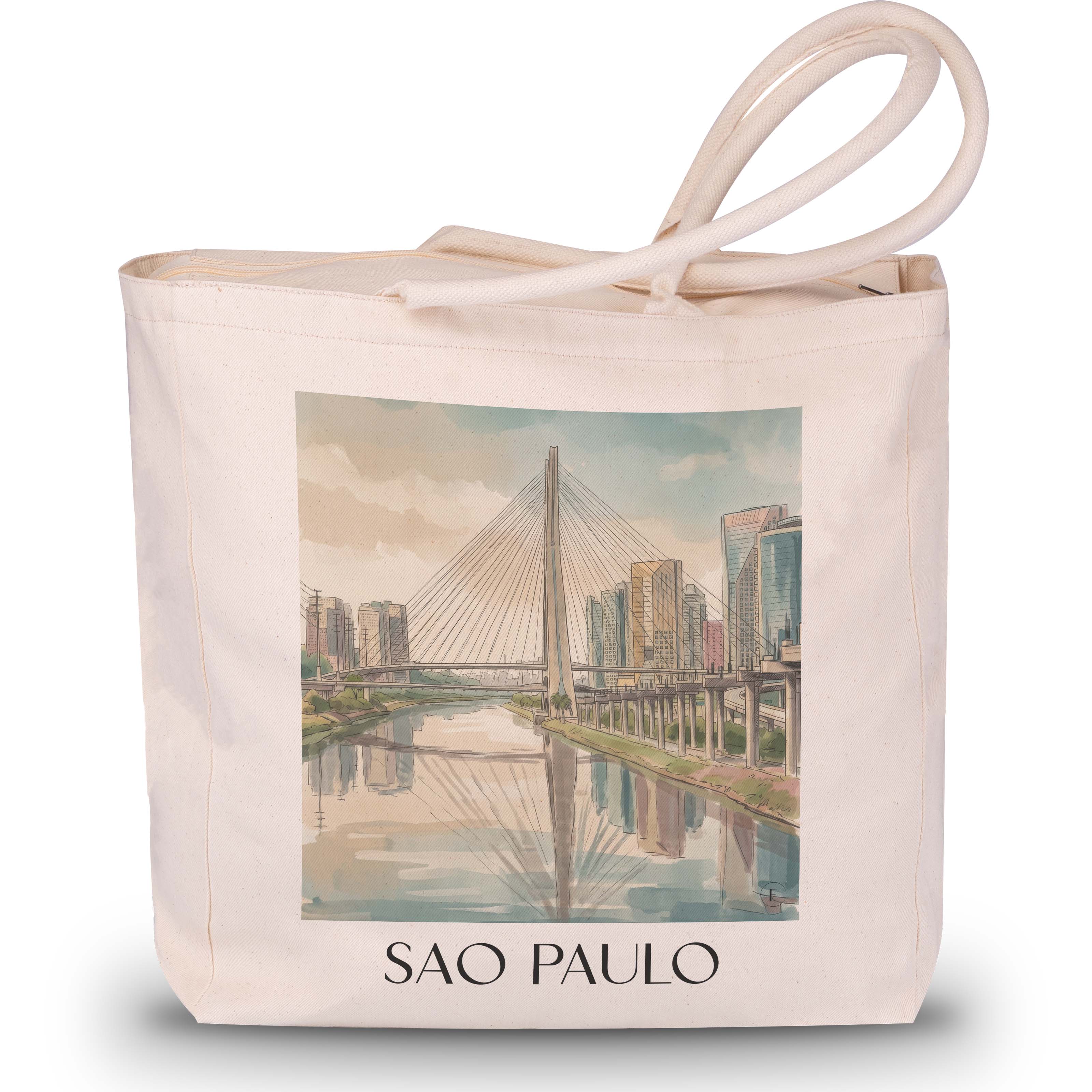 sao-paulo-brasilien-einkaufstasche-aquarell