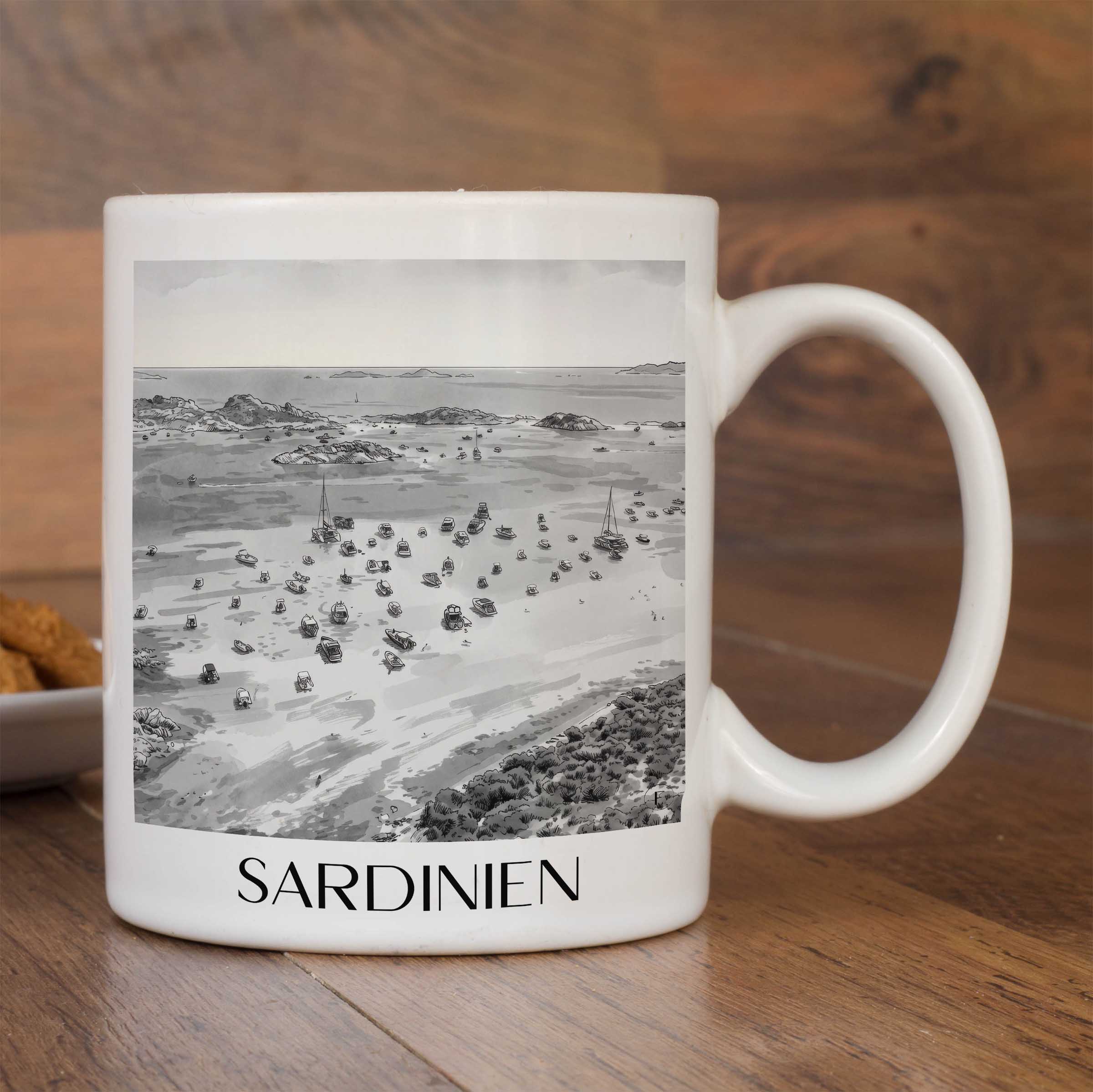 sardinien-italien-kaffeebecher-aquarell-schwarz-weiss