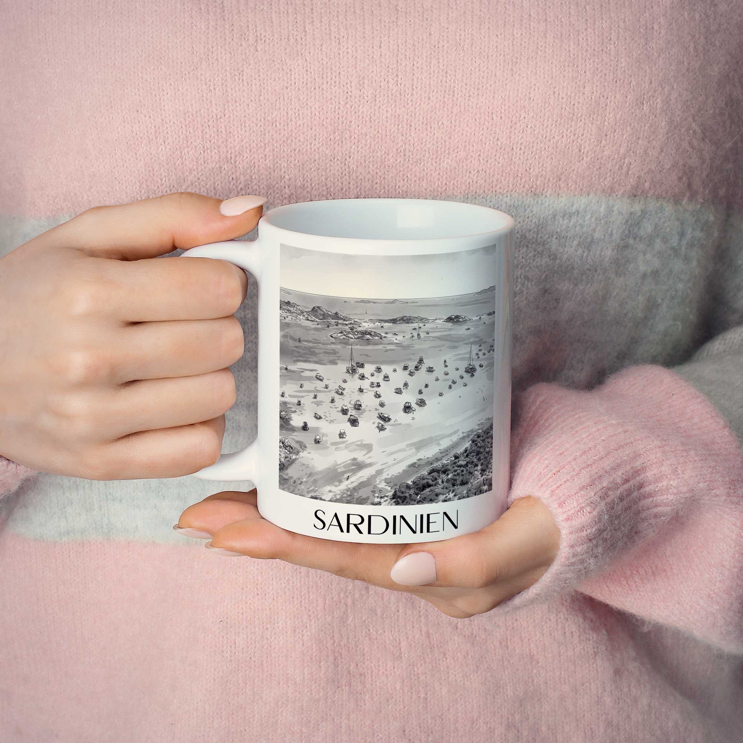 sardinien-italien-kaffeebecher-aquarell-schwarz-weiss