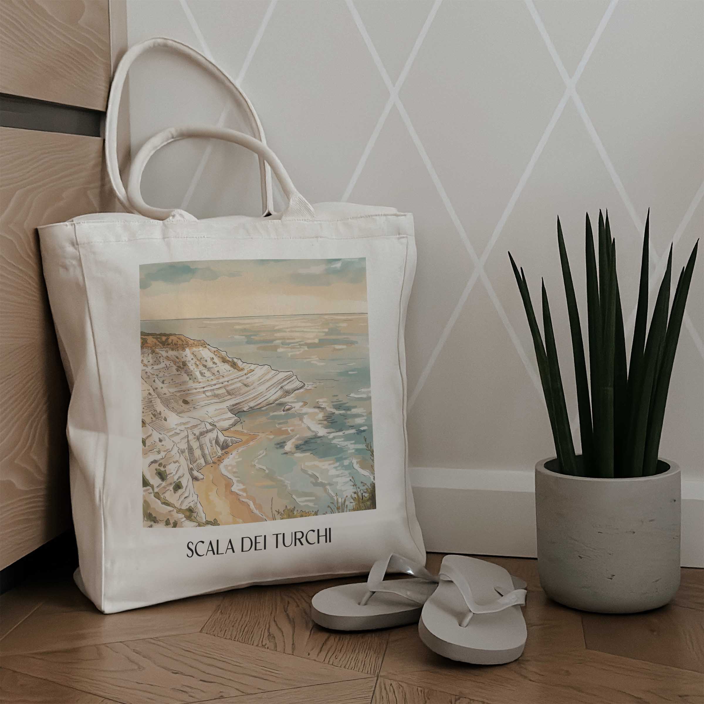 scala-dei-turchi-sizilien-italien-einkaufstasche-aquarell