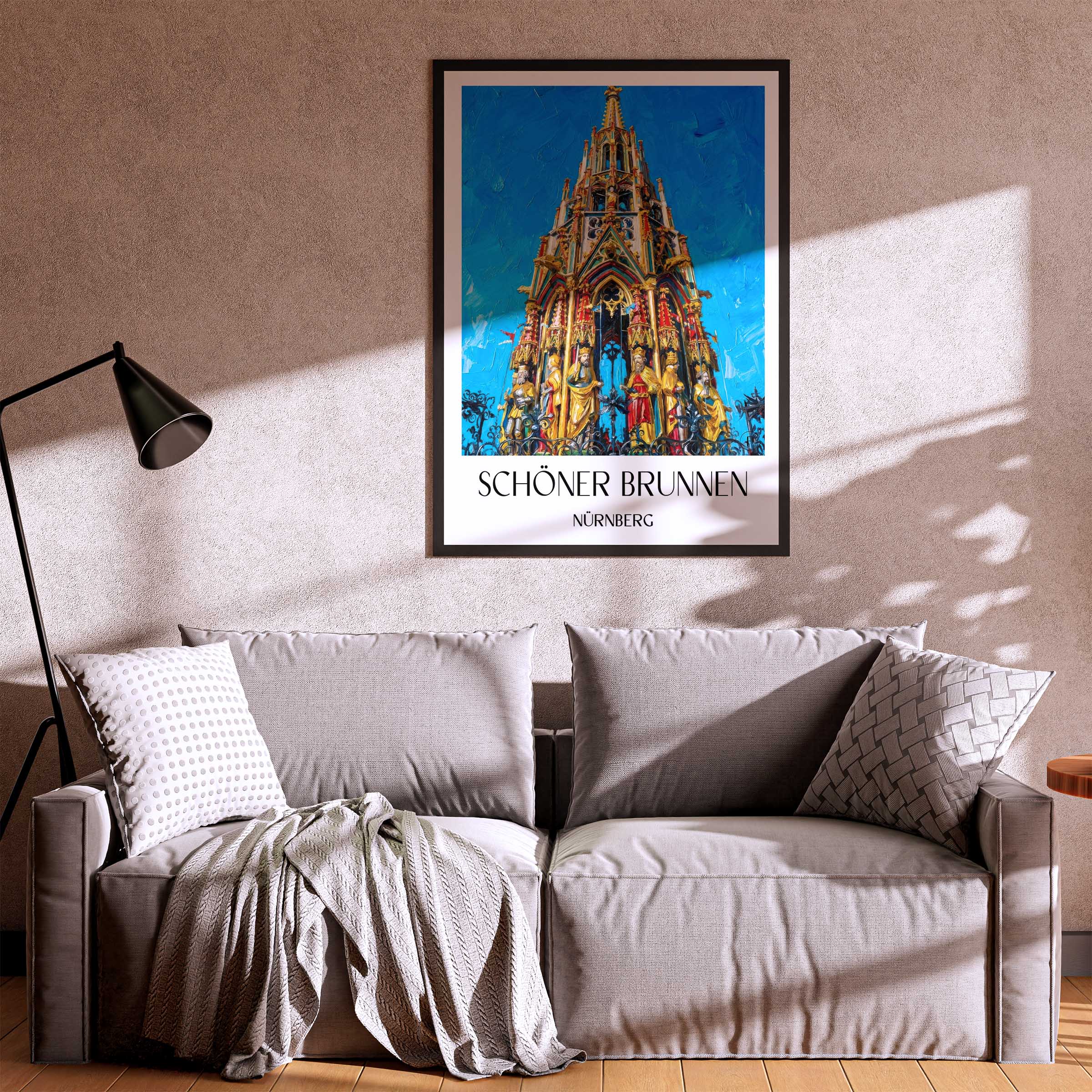 schöner-brunnen-nürnberg-deutschland-poster-oil-painting-oelgemaelde