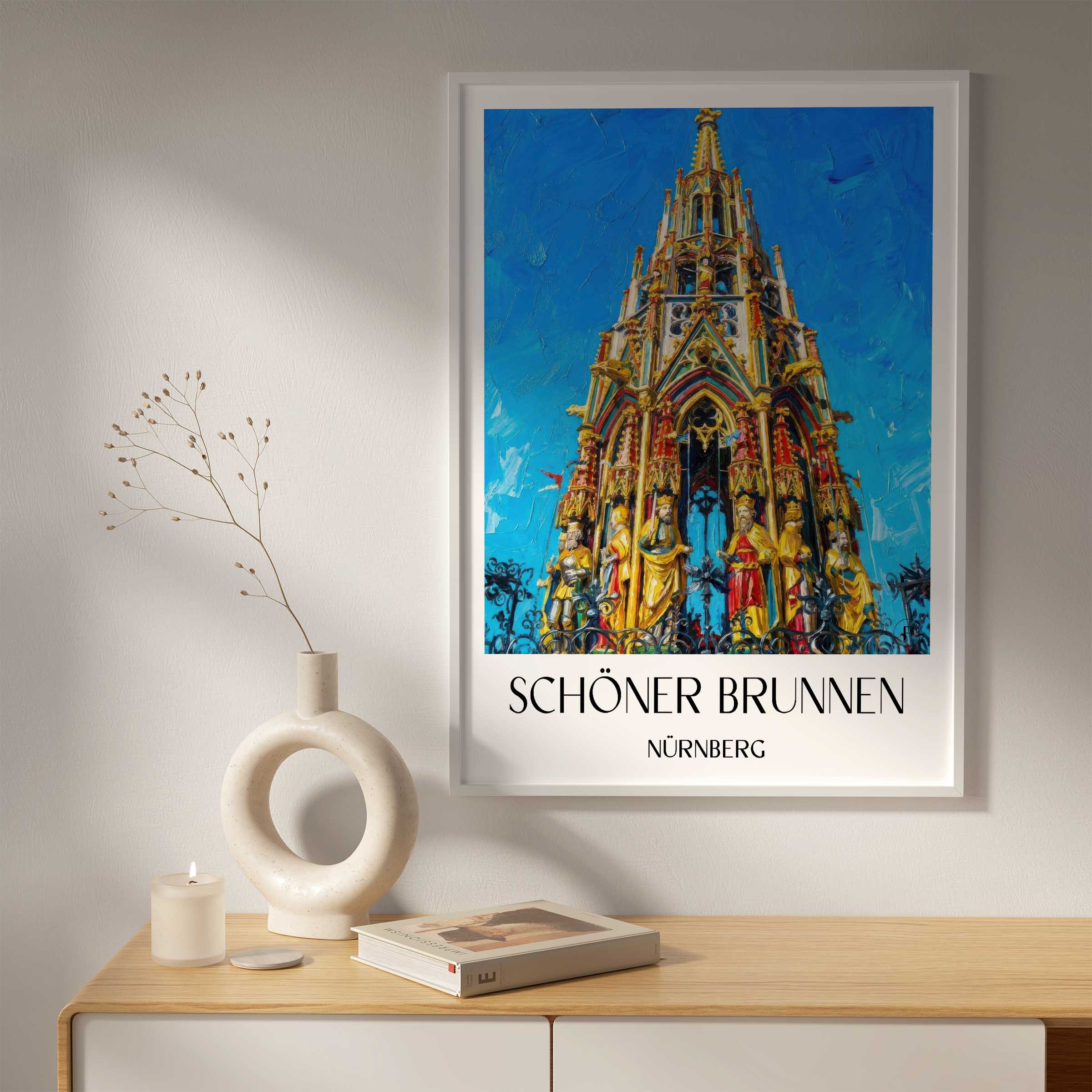schöner-brunnen-nürnberg-deutschland-poster-oil-painting-oelgemaelde