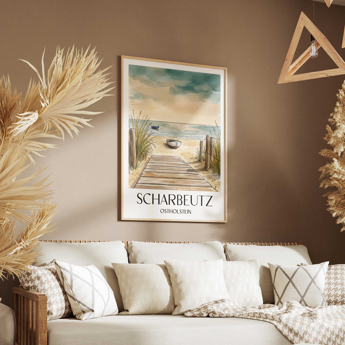 scharbeutz-ostholstein-deutschland-poster-aquarell