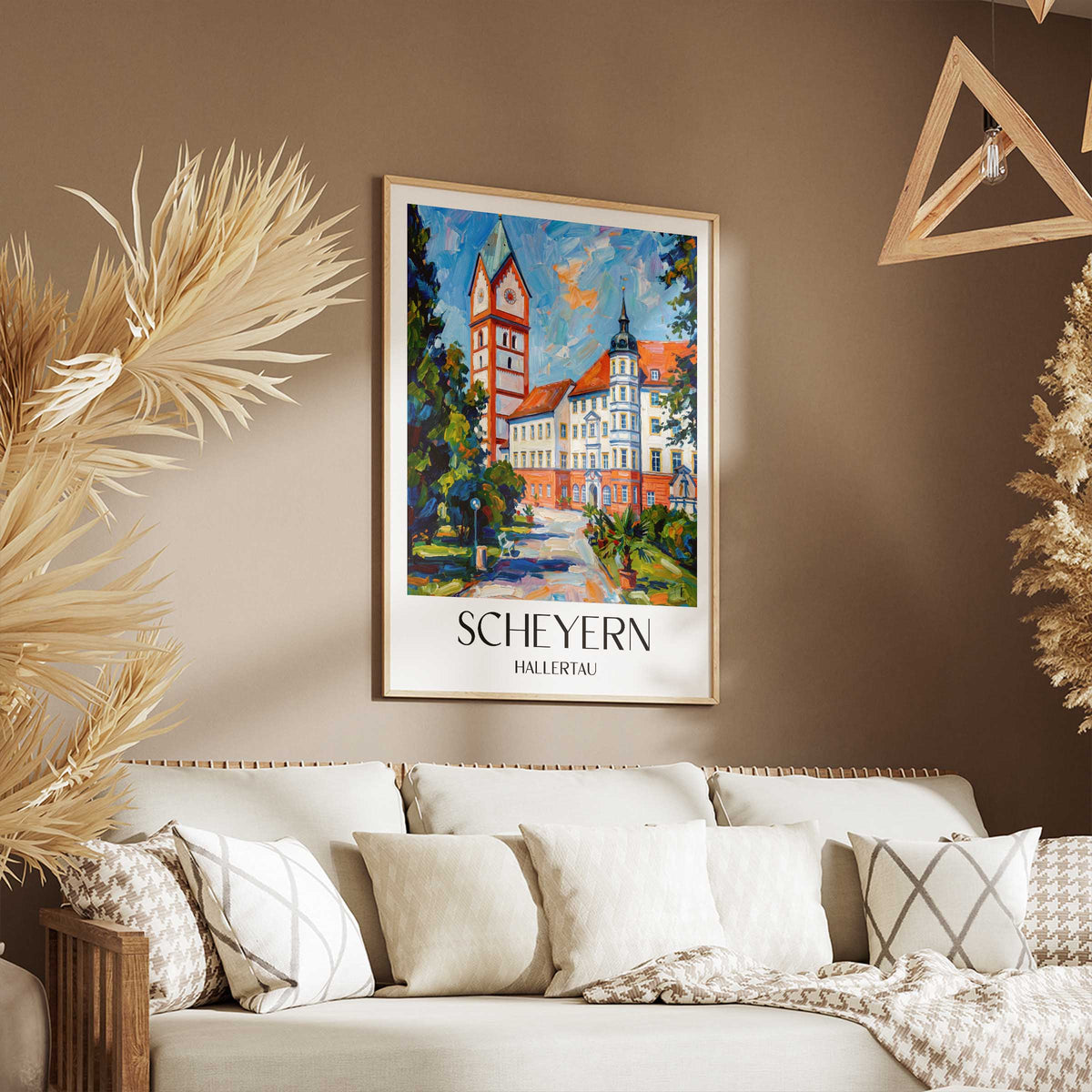 scheyern-hallertau-deutschland-poster-oil-painting-oelgemaelde