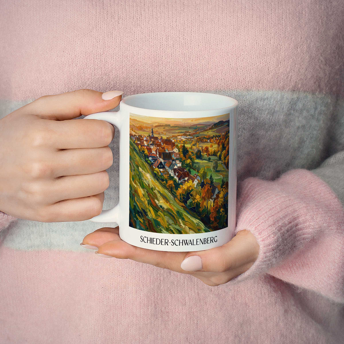 schieder-schwalenberg-ostwestfalen-lippe-deutschland-kaffeebecher-oil-painting-oelgemaelde