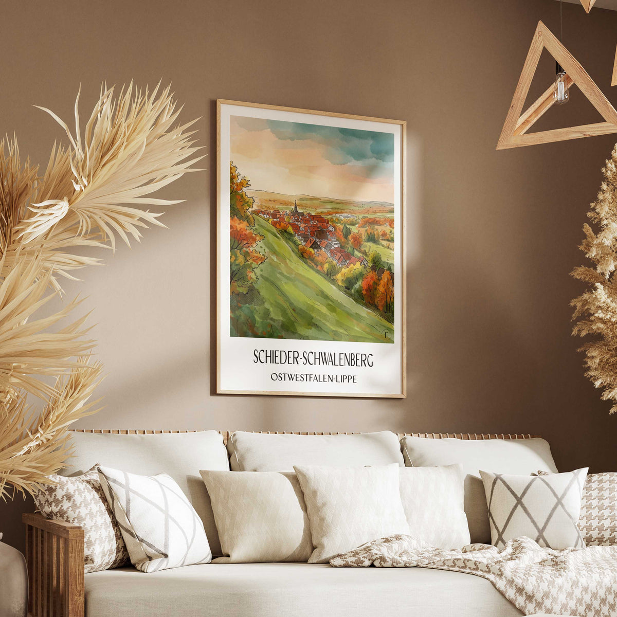 schieder-schwalenberg-ostwestfalen-lippe-deutschland-poster-aquarell