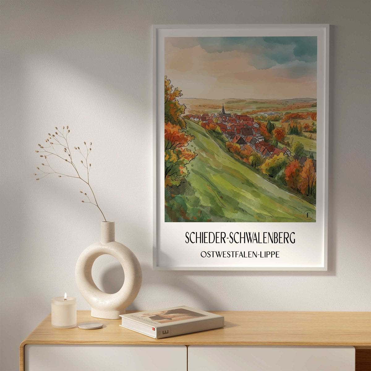 schieder-schwalenberg-ostwestfalen-lippe-deutschland-poster-aquarell