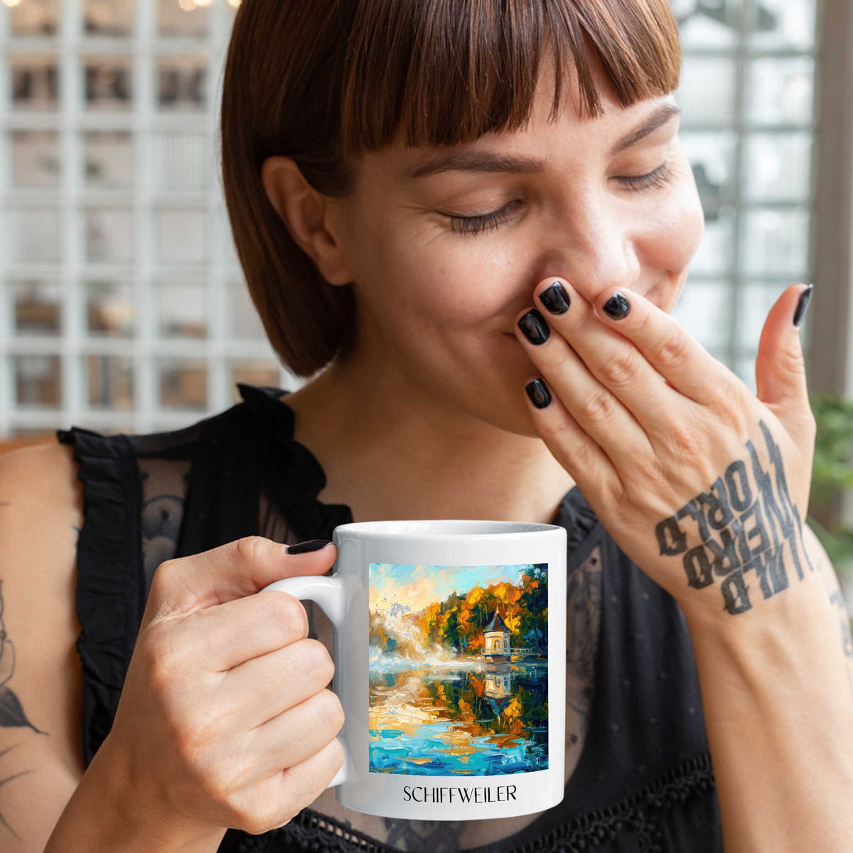 schiffweiler-saarpfalz-deutschland-kaffeebecher-oil-painting-oelgemaelde