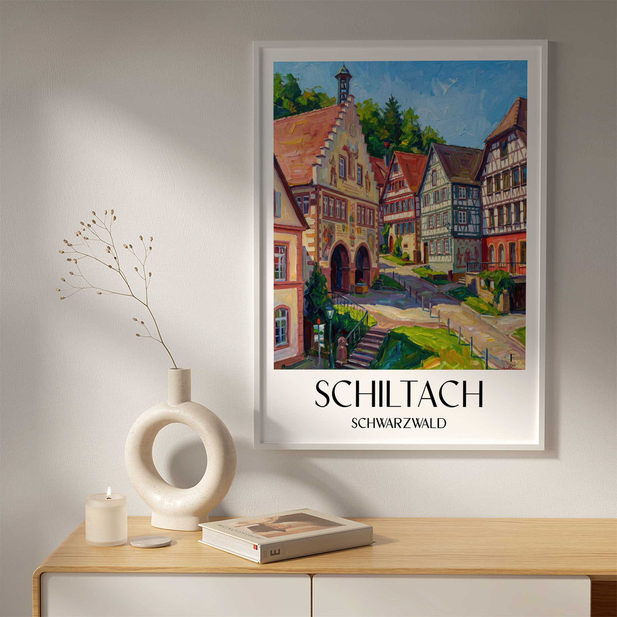 schiltach-schwarzwald-deutschland-poster-oil-painting-oelgemaelde