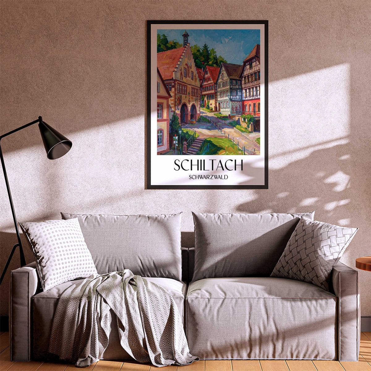 schiltach-schwarzwald-deutschland-poster-oil-painting-oelgemaelde