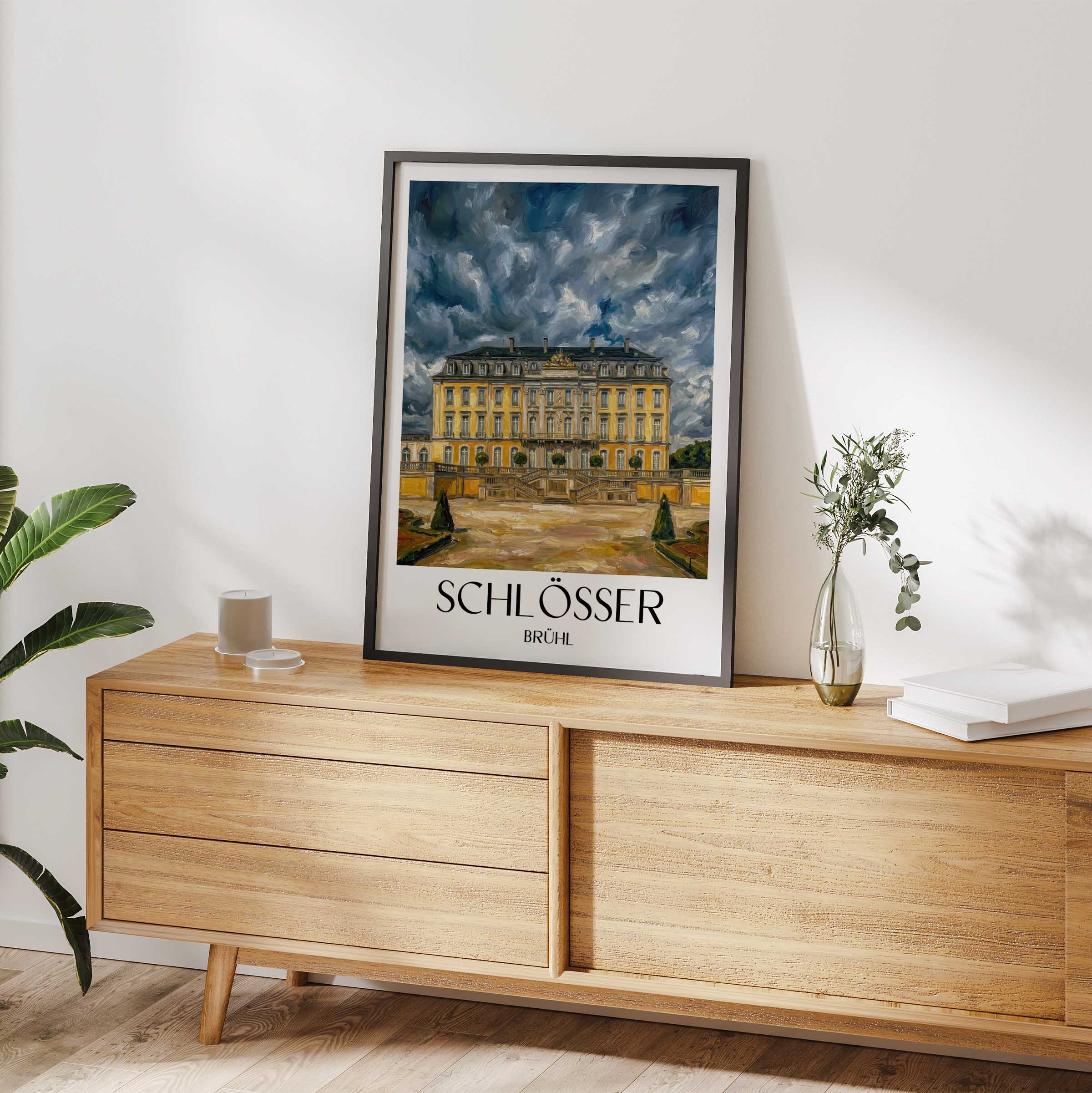 schlösser-brühl-deutschland-poster-oil-painting-oelgemaelde